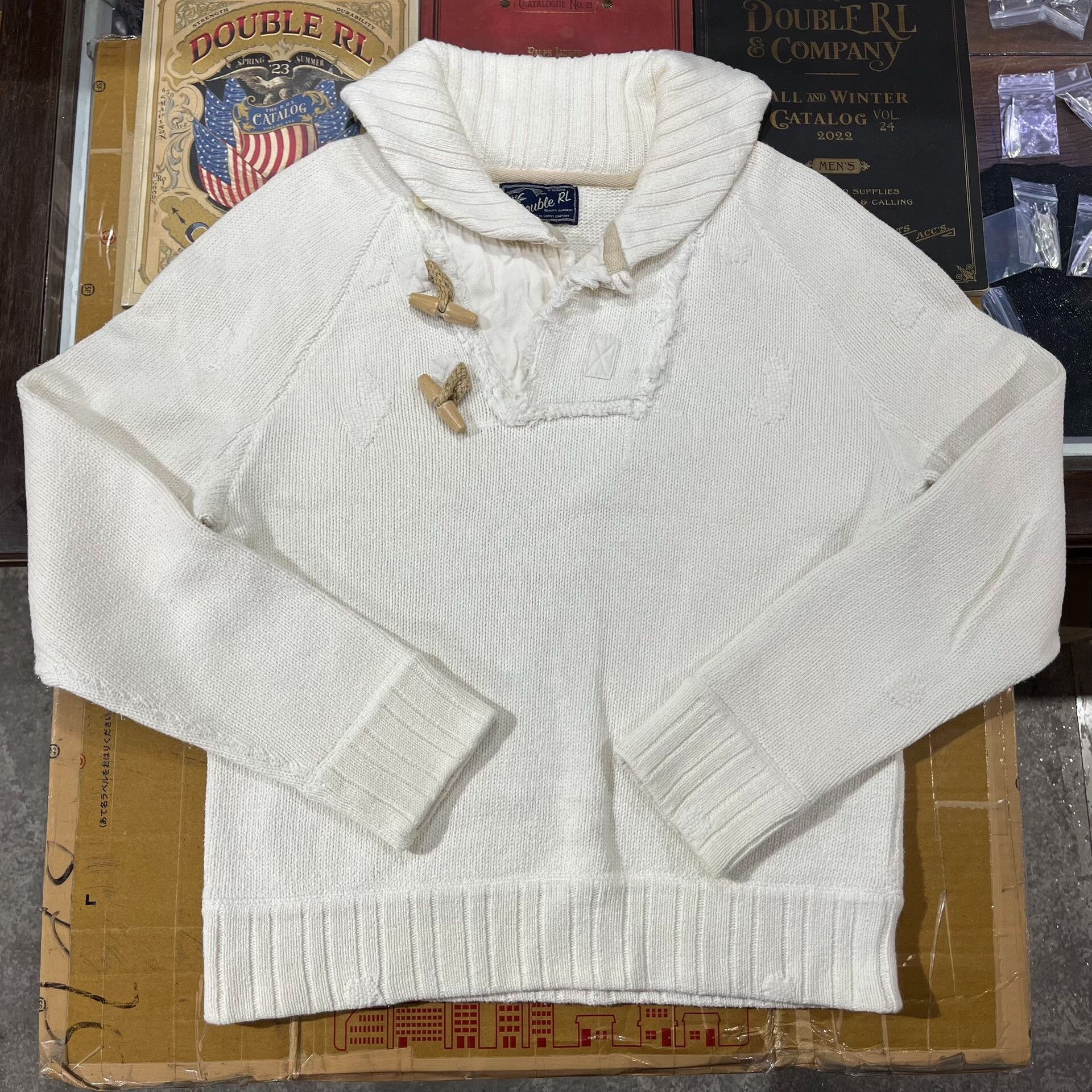 RRL Ralph Lauren RRL Double RL Knit Sweater Coat Size US L / EU 52-54 / 3 - 2 Thumbnail