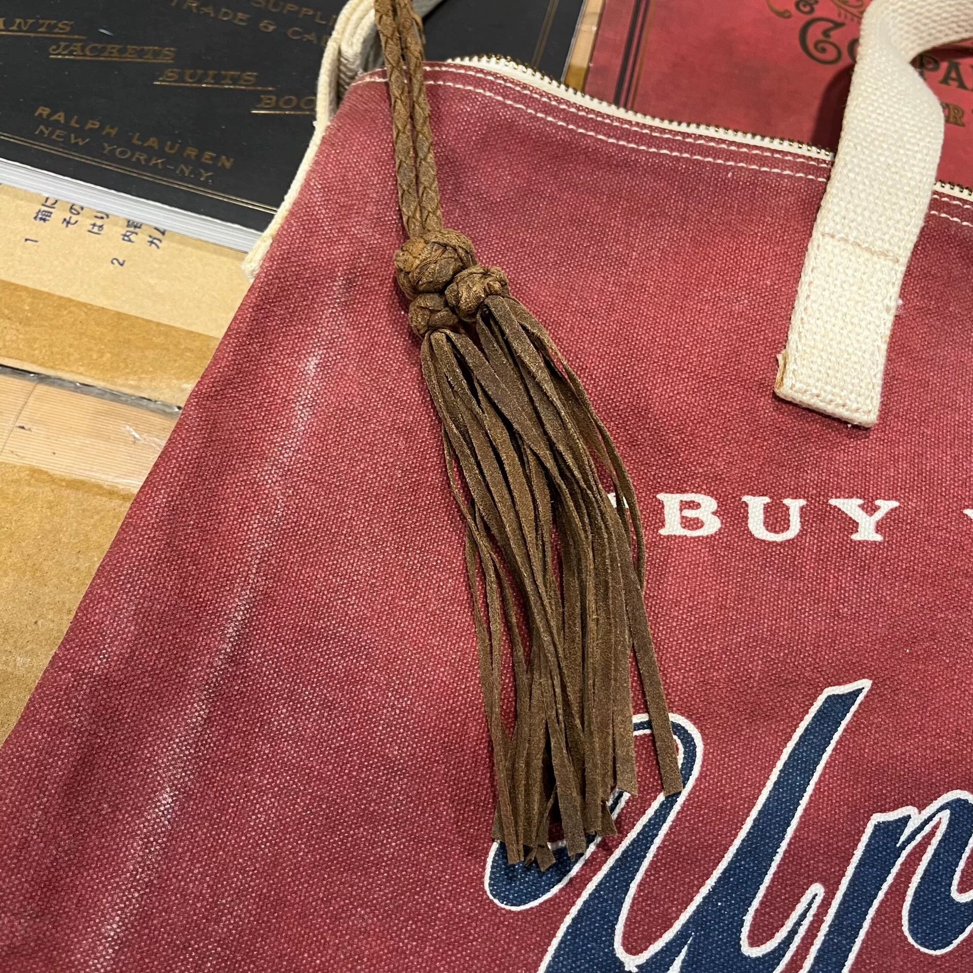 RRL Ralph Lauren RRL Tassel Canvas Crossbody Bag Size ONE SIZE - 5 Thumbnail