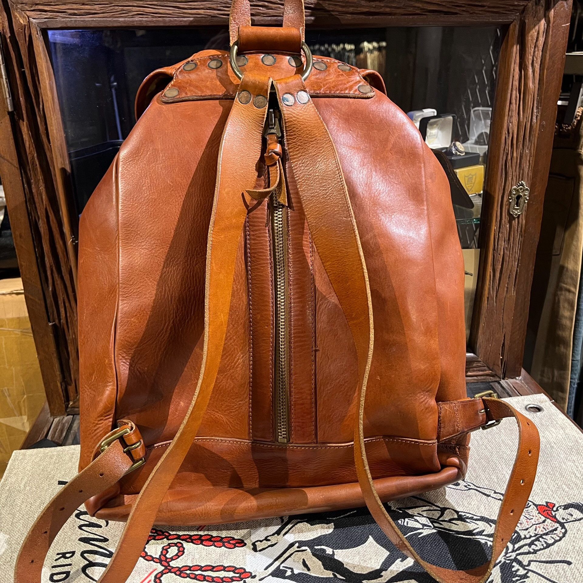 RRL Ralph Lauren RRL Double RL Leather Backpack Size ONE SIZE - 3 Thumbnail