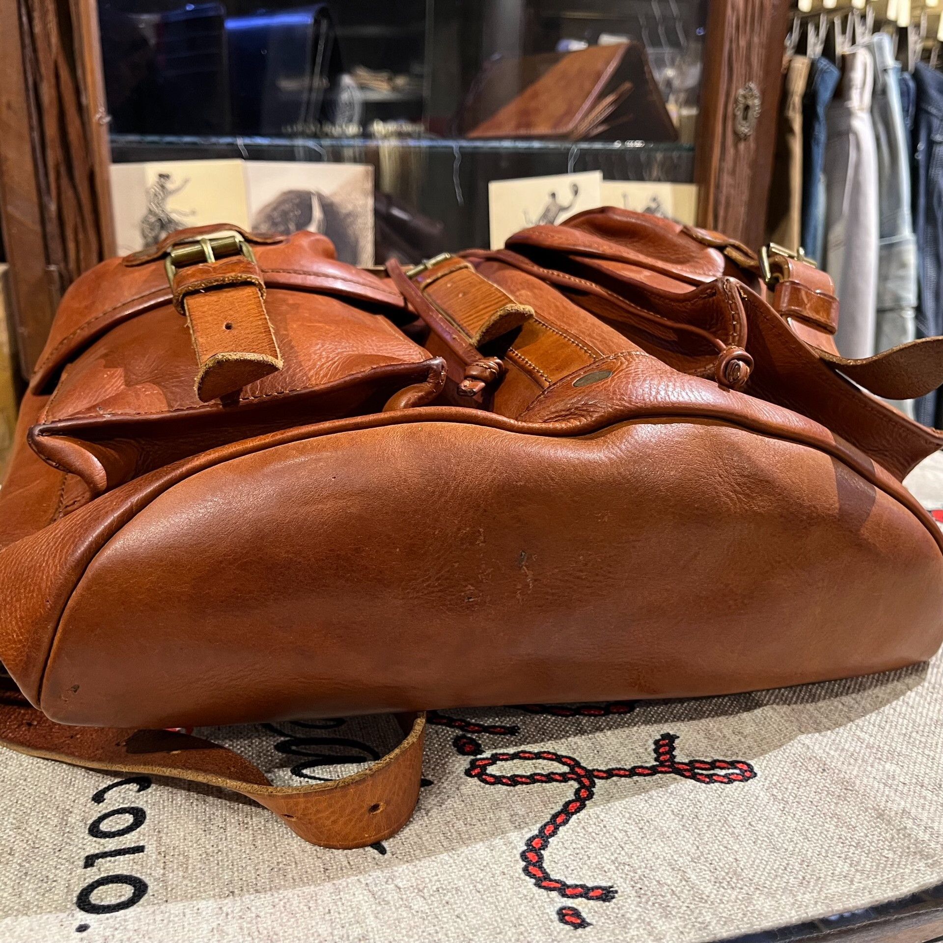 RRL Ralph Lauren RRL Double RL Leather Backpack Size ONE SIZE - 4 Thumbnail