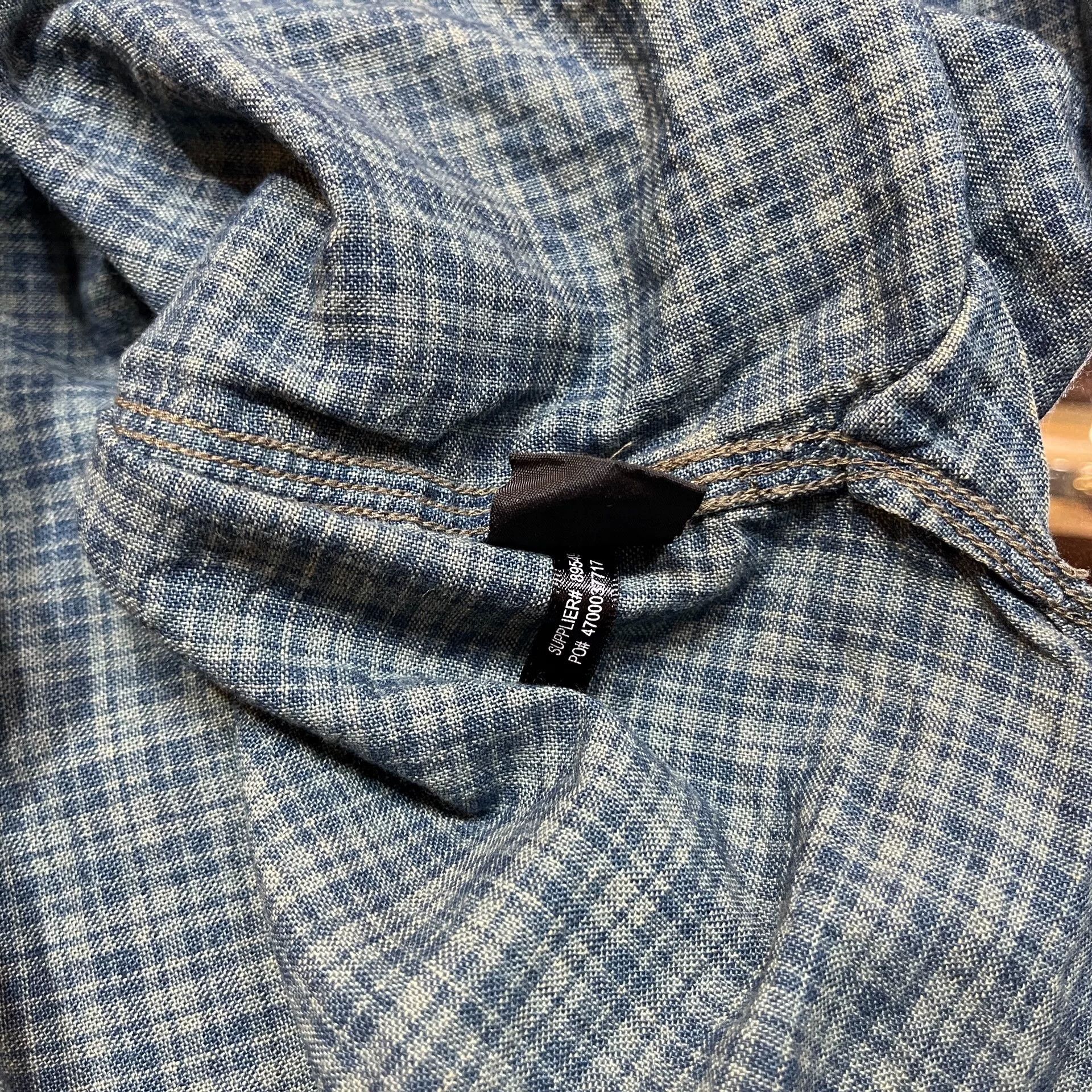 RRL Ralph Lauren RRL Indigo Check Shirt Size US M / EU 48-50 / 2 - 5 Thumbnail