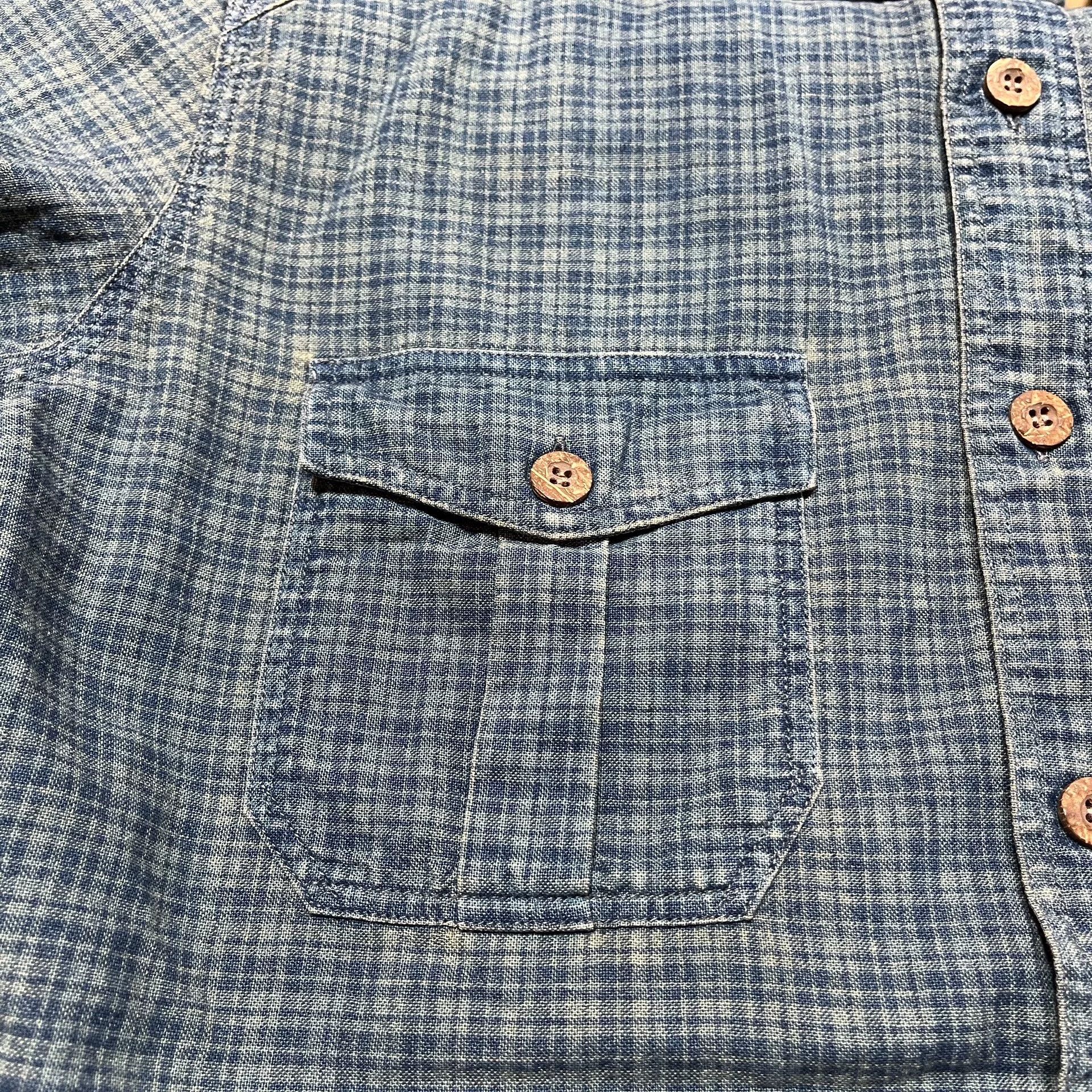 RRL Ralph Lauren RRL Indigo Check Shirt Size US M / EU 48-50 / 2 - 7 Thumbnail