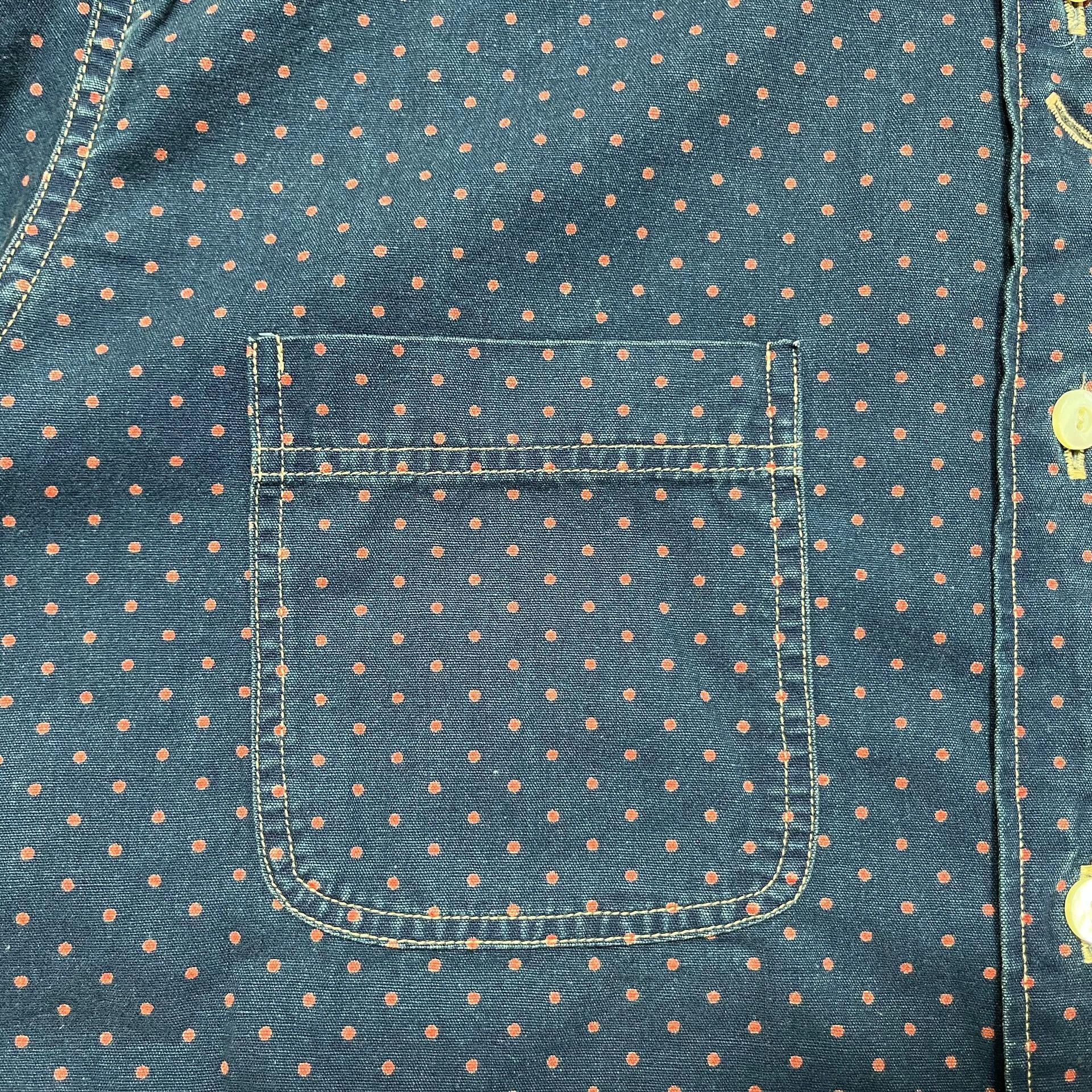 RRL Ralph Lauren RRL Indigo Polka Dot Work Shirt Size US S / EU 44-46 / 1 - 8 Thumbnail