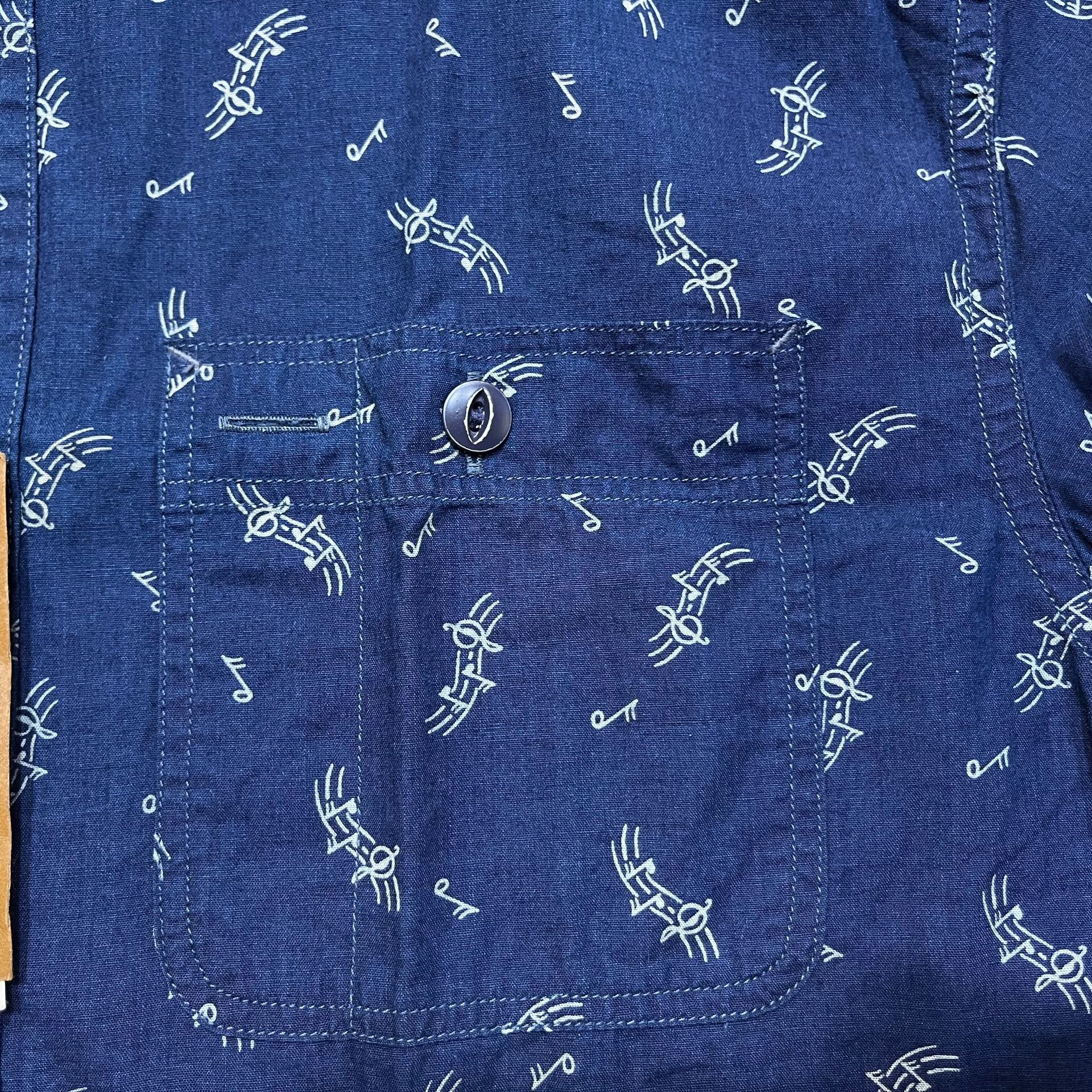 RRL Ralph Lauren RRL Indigo Print Shirt Size US M / EU 48-50 / 2 - 8 Thumbnail