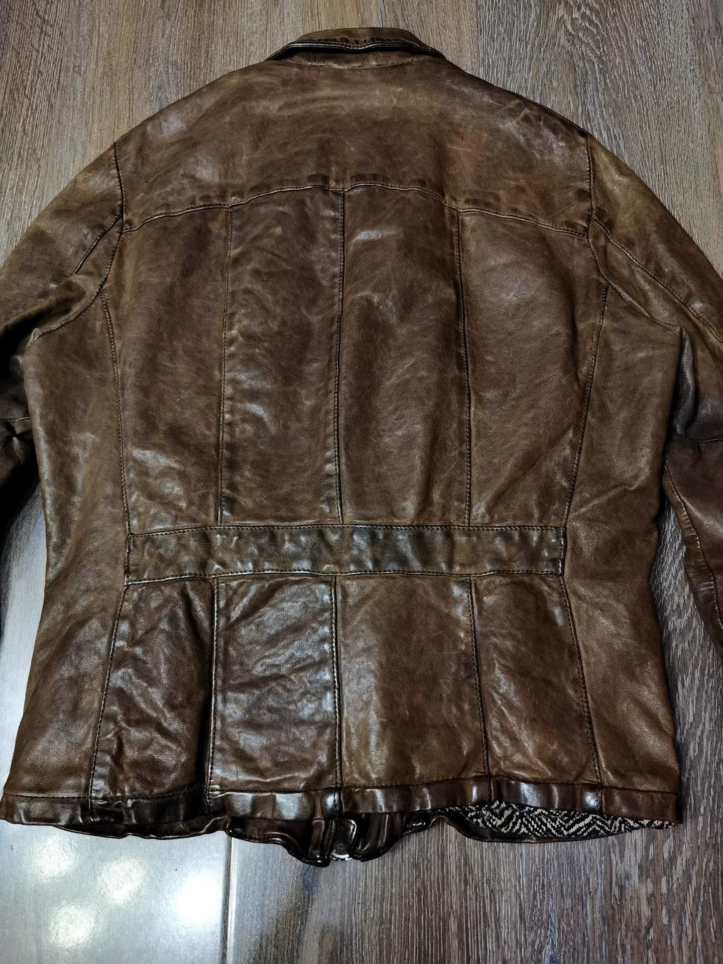 Giorgio Brato Giorgio Brato Vintage Distressed Leather Jacket Size US M / EU 48-50 / 2 - 8 Thumbnail