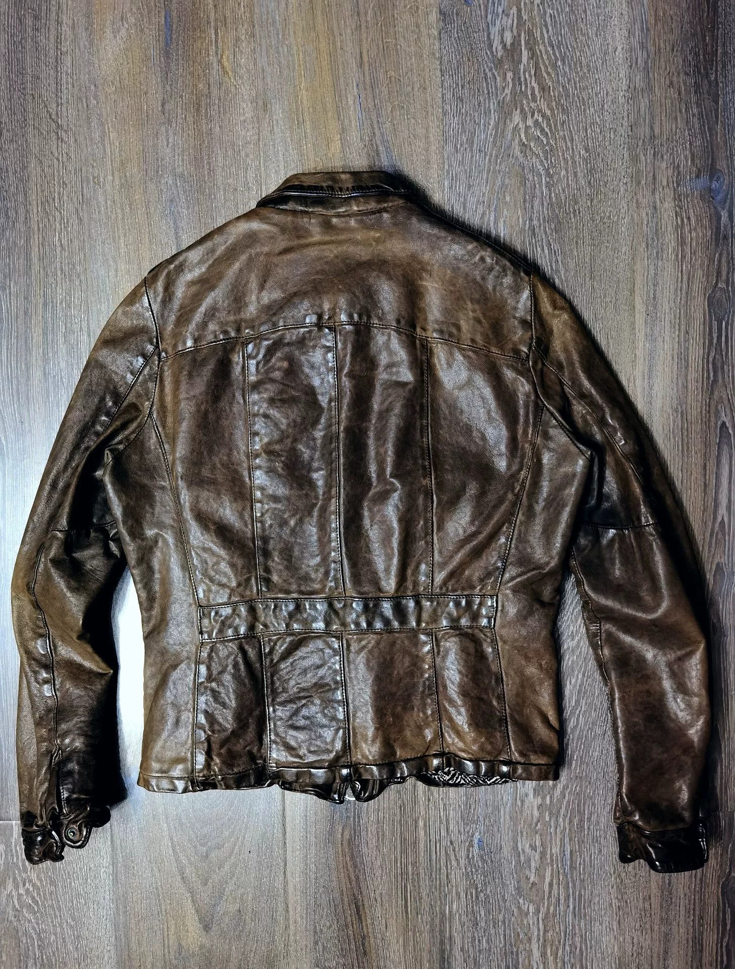 Giorgio Brato Giorgio Brato Vintage Distressed Leather Jacket Size US M / EU 48-50 / 2 - 5 Thumbnail
