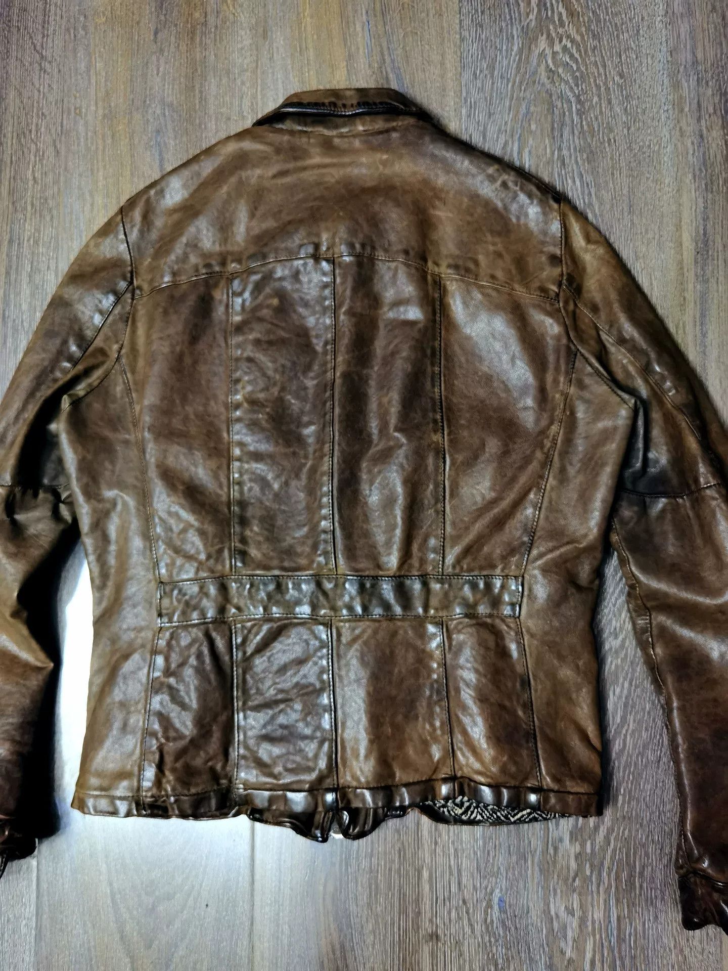 Giorgio Brato Giorgio Brato Vintage Distressed Leather Jacket Size US M / EU 48-50 / 2 - 7 Thumbnail