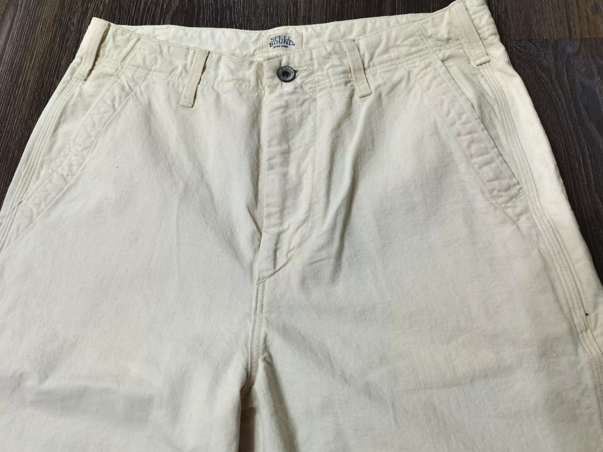 Spellbound SPELLBOUND Beige Loose Straight Work Pants Size US 32 / EU 48 - 2 Thumbnail