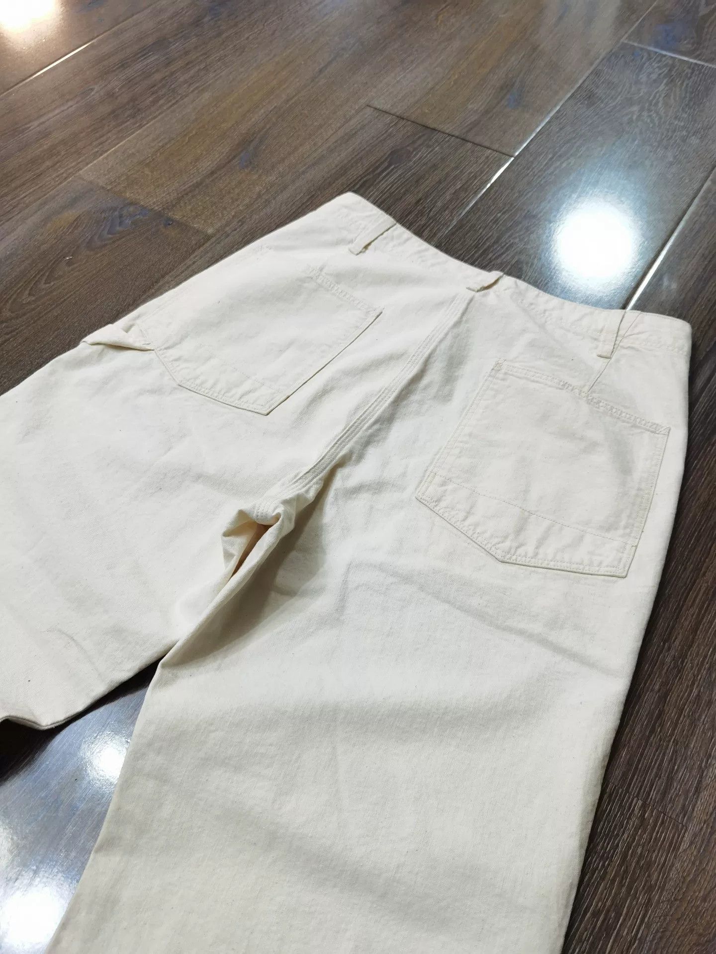 Spellbound SPELLBOUND Beige Loose Straight Work Pants Size US 32 / EU 48 - 5 Thumbnail