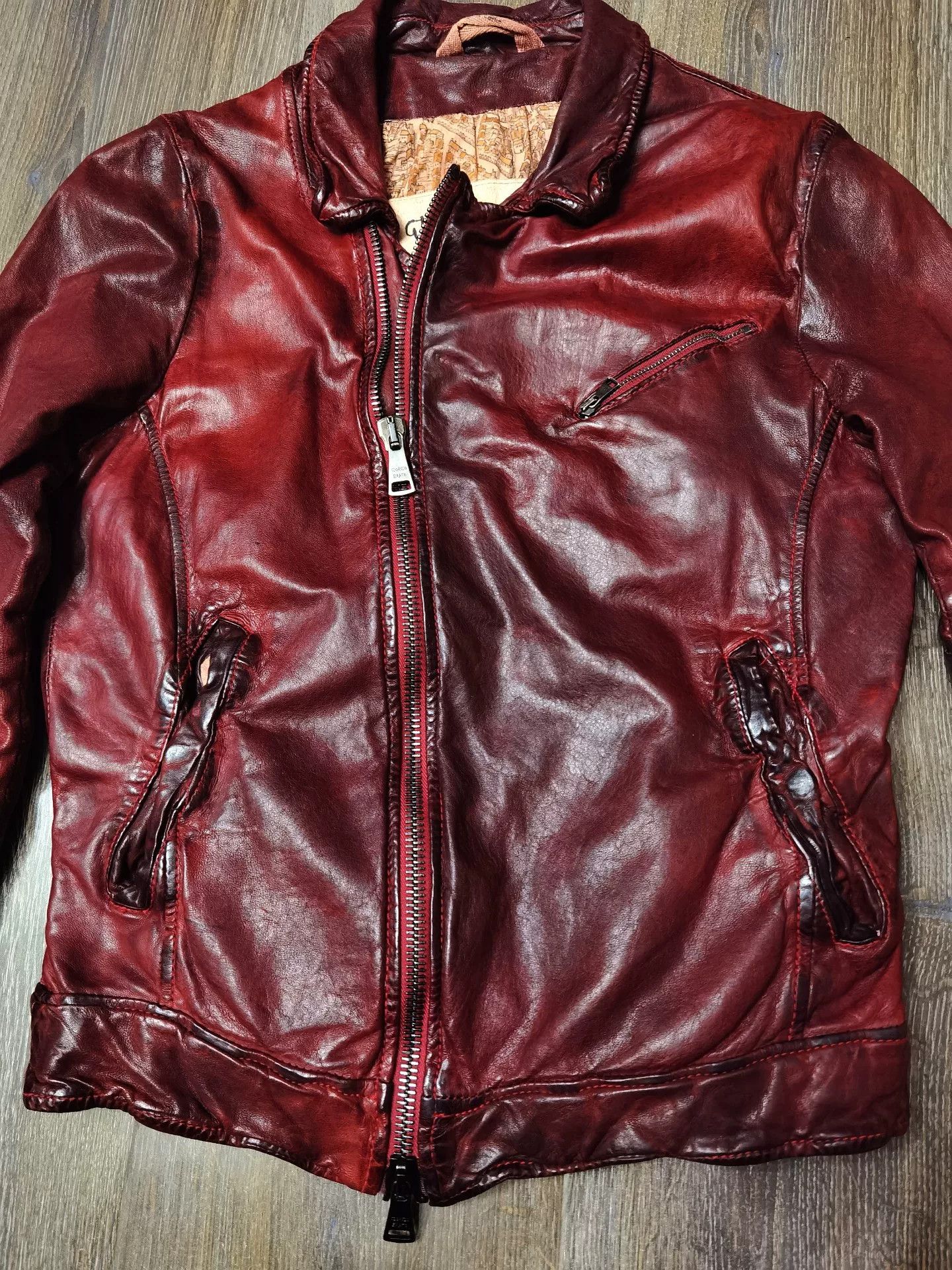 Giorgio Brato Giorgio Brato Vintage Limited Leather Jacket Size US S / EU 44-46 / 1 - 4 Thumbnail