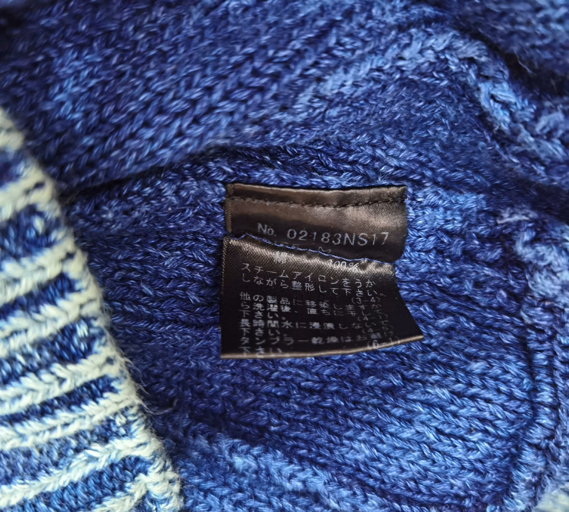 Hysteric Glamour Hysteric Glamour Vintage Indigo Skull Knit Size US M / EU 48-50 / 2 - 4 Thumbnail
