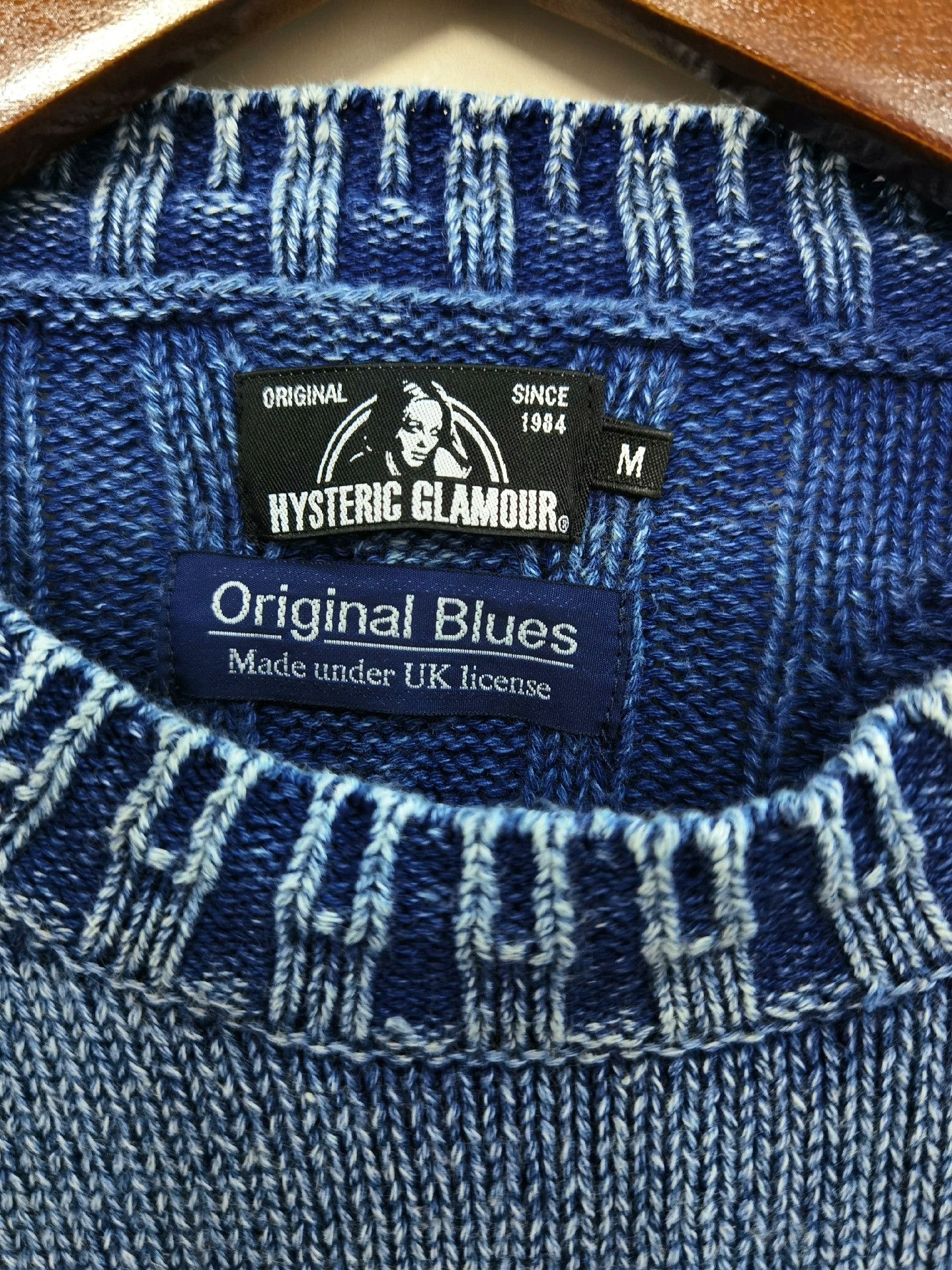 Hysteric Glamour Hysteric Glamour Vintage Indigo Skull Knit Size US M / EU 48-50 / 2 - 3 Thumbnail