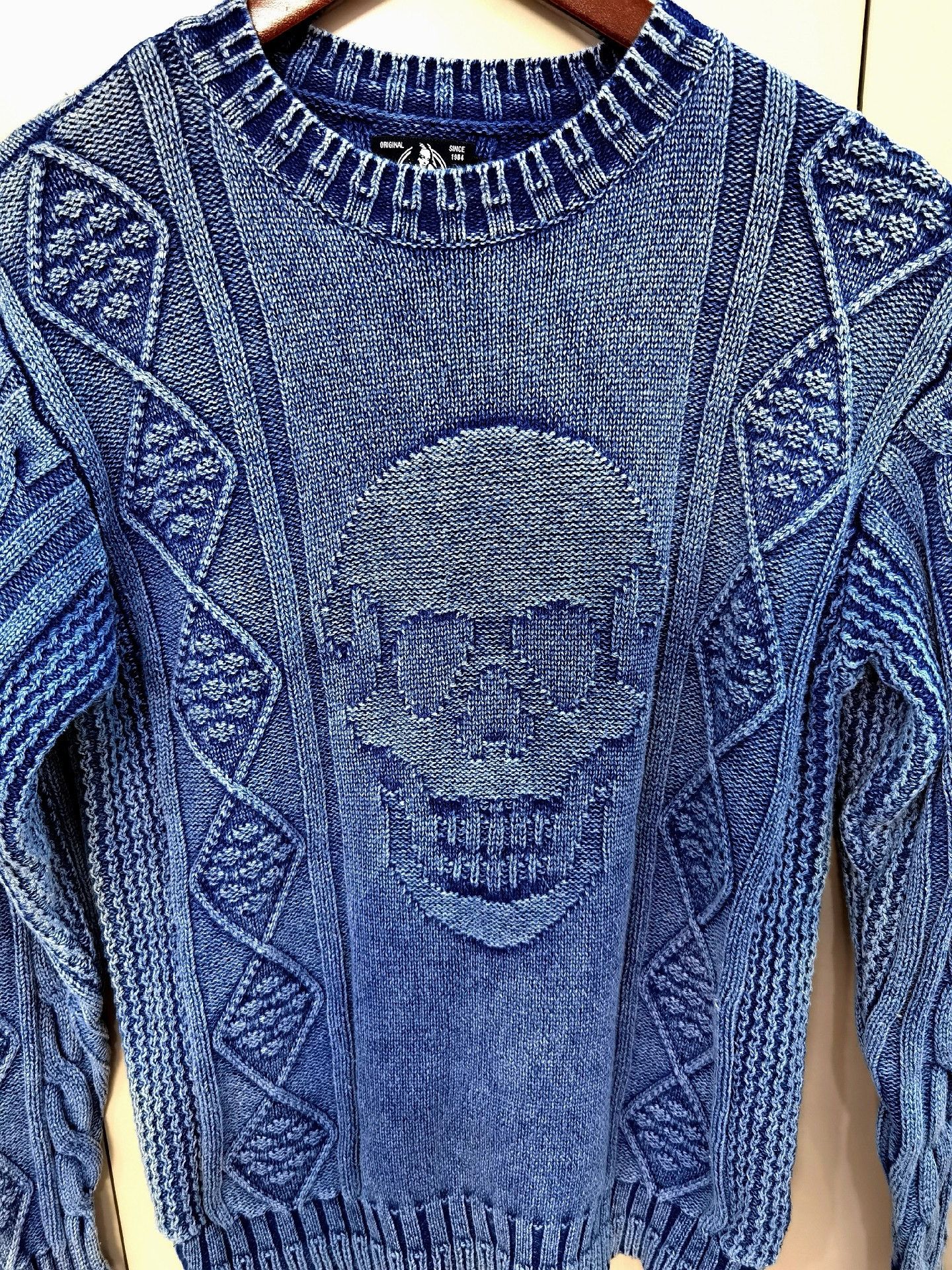 Hysteric Glamour Hysteric Glamour Vintage Indigo Skull Knit Size US M / EU 48-50 / 2 - 2 Thumbnail
