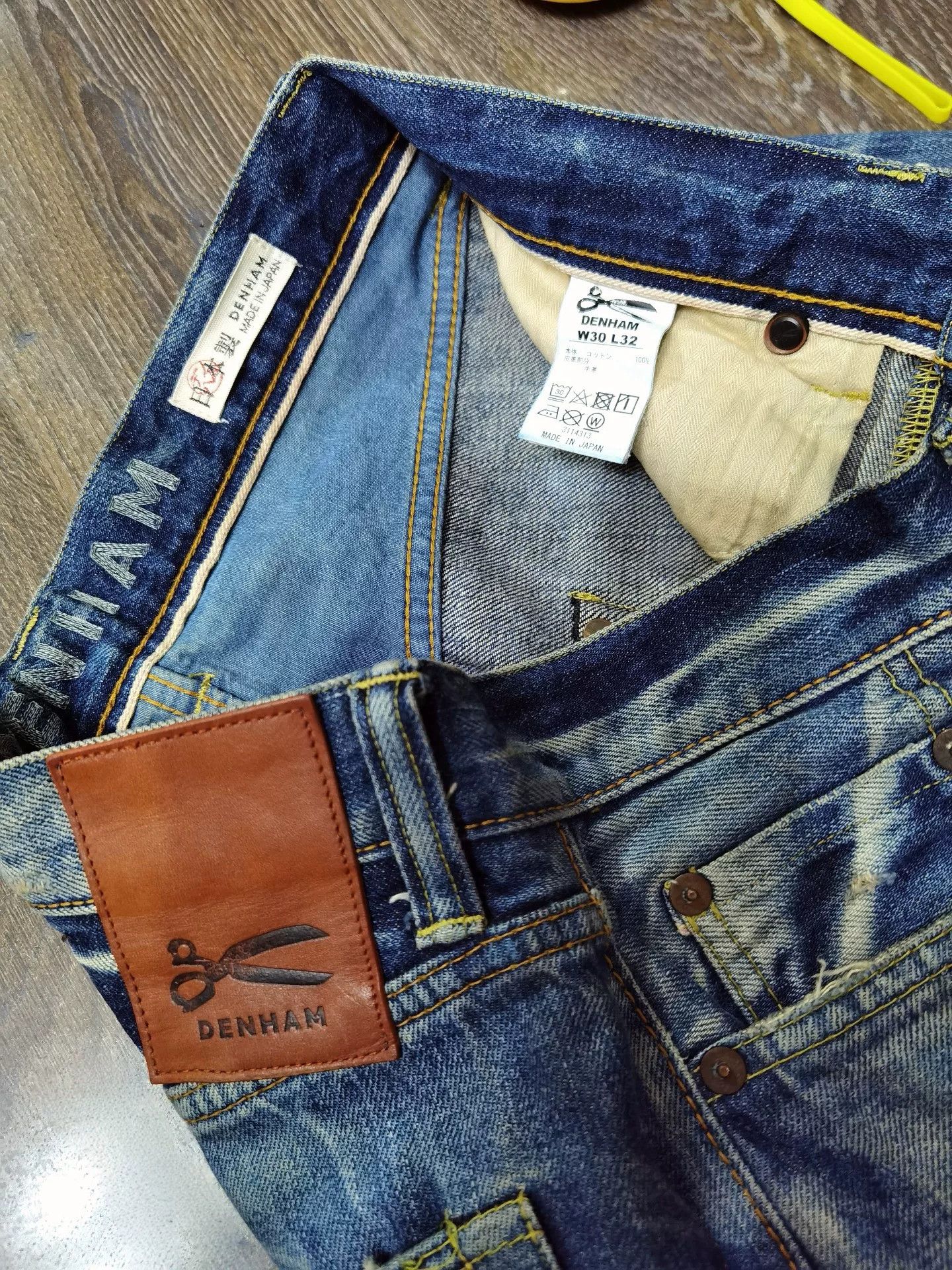 DENHAM DENHAM Men's Straight Vintage Distressed Jeans Size US 30 / EU 46 - 4 Thumbnail