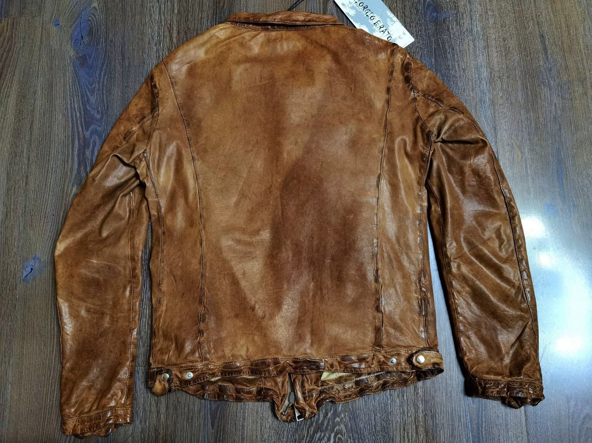 Giorgio Brato Giorgio Brato Leather Jacket Size 48 Size US M / EU 48-50 / 2 - 5 Thumbnail
