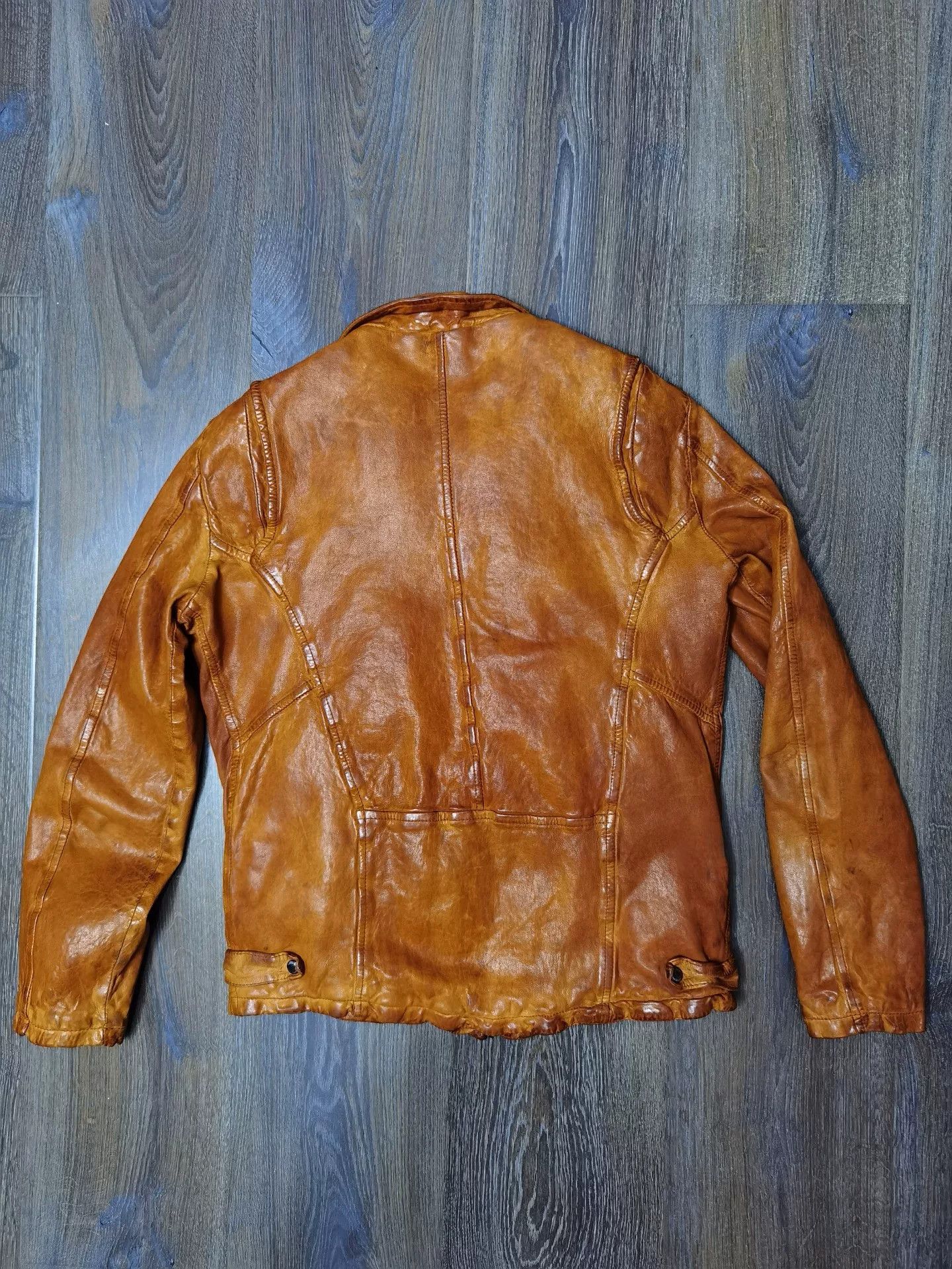 Giorgio Brato Giorgio Brato Washed Distressed Leather Jacket Size US M / EU 48-50 / 2 - 7 Thumbnail