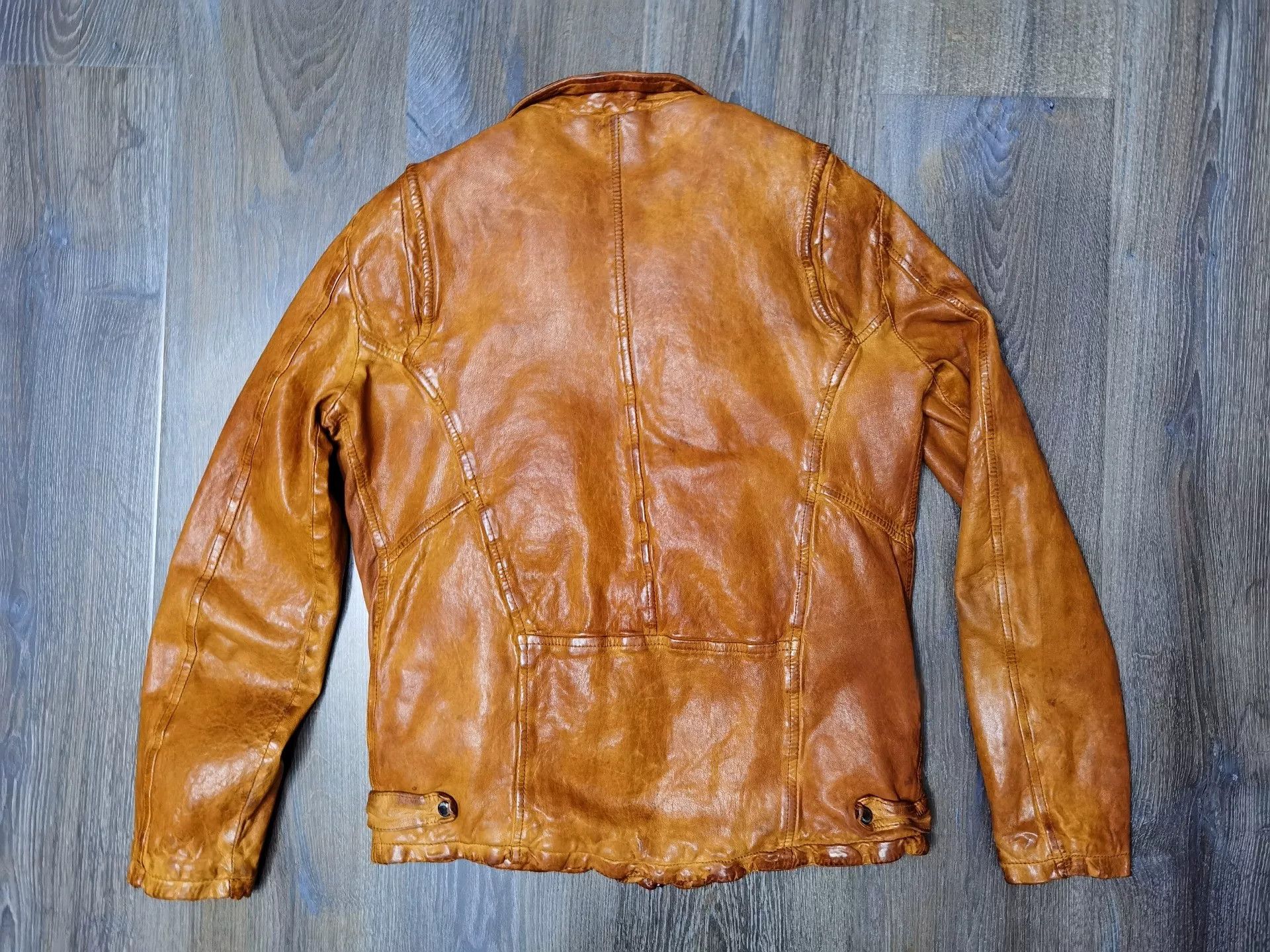 Giorgio Brato Giorgio Brato Washed Distressed Leather Jacket Size US M / EU 48-50 / 2 - 5 Thumbnail