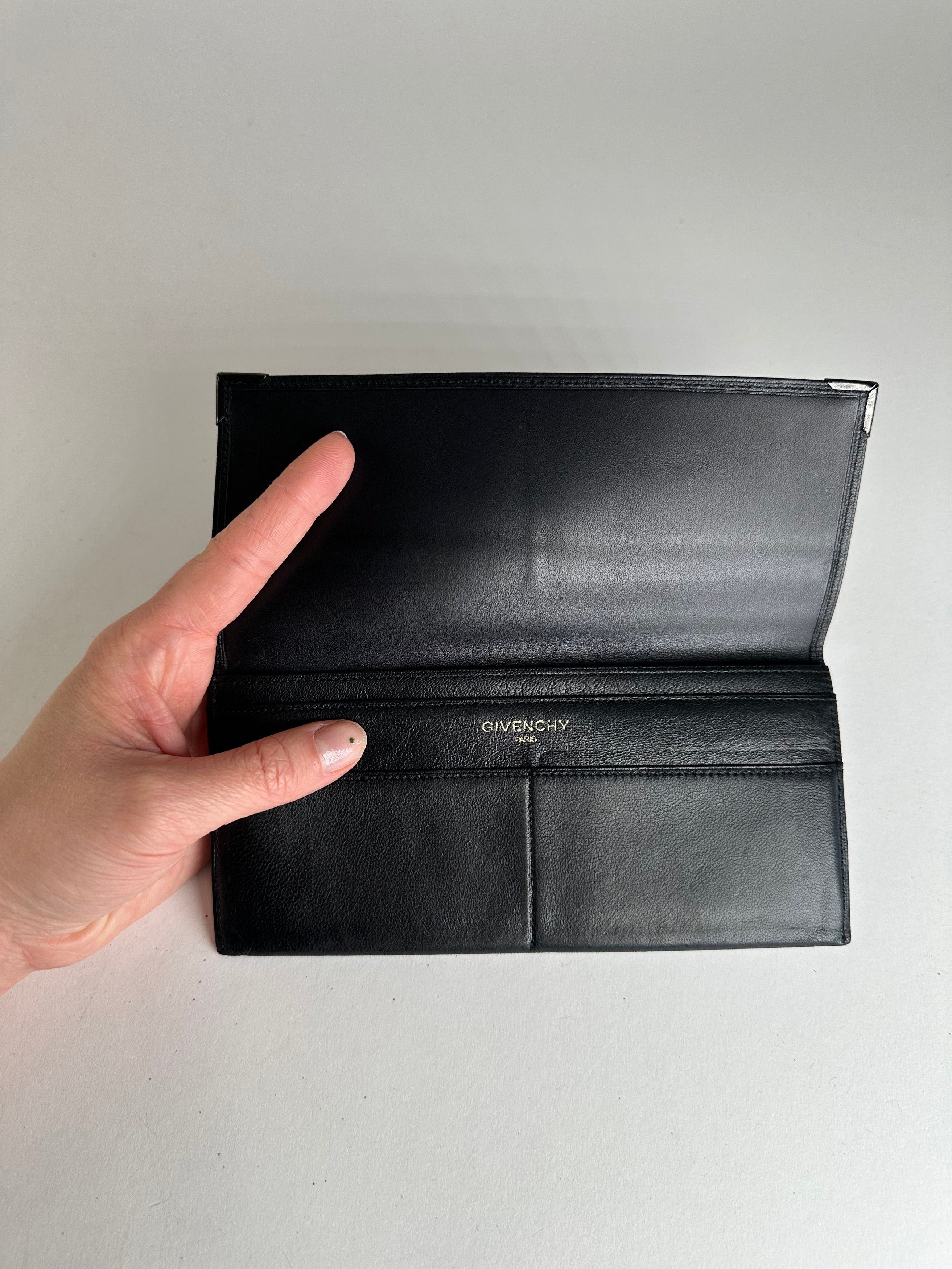 Givenchy Vintage Leather ID Holder Black Size ONE SIZE - 8 Thumbnail