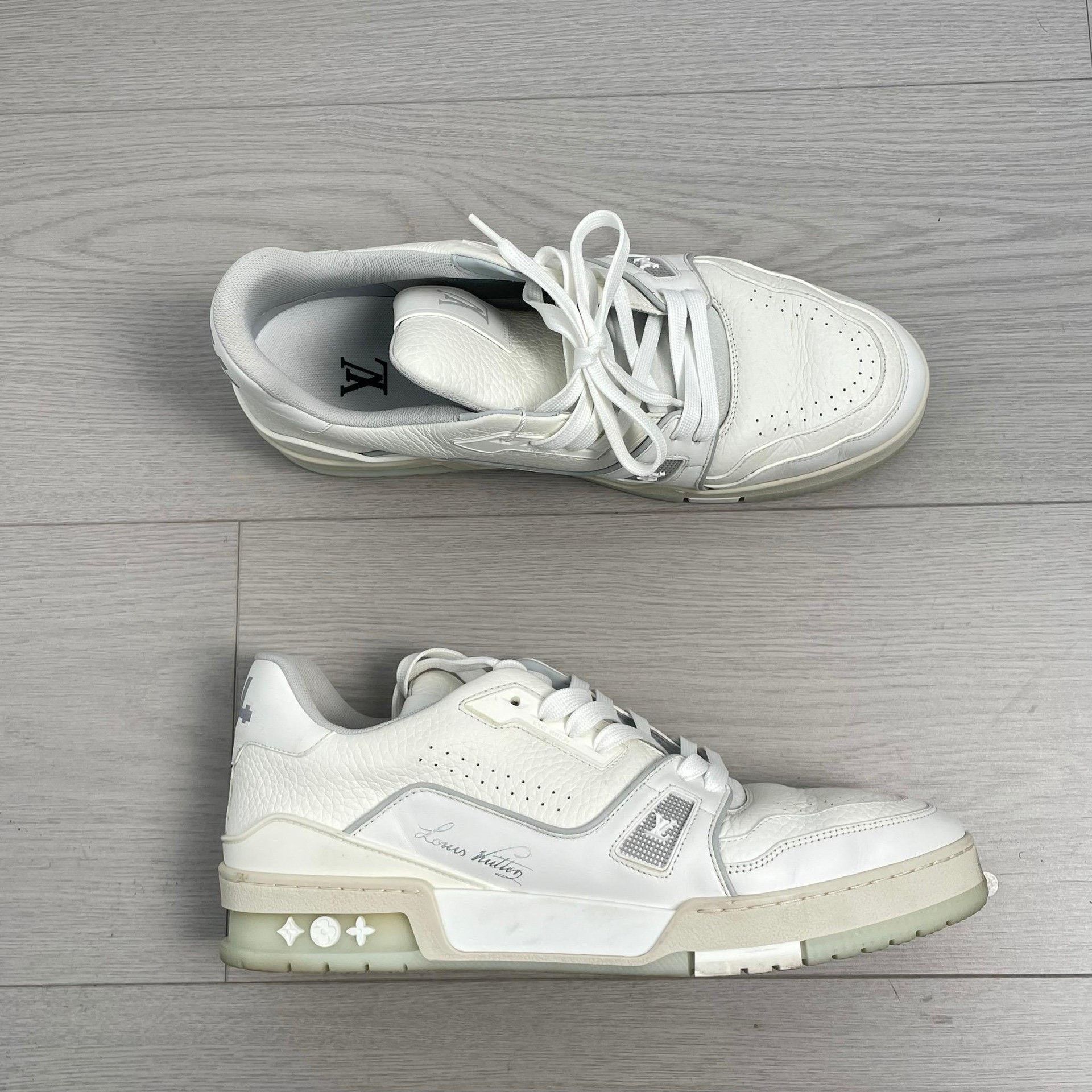 Louis Vuitton Louis Vuitton White Lowtop Sneakers 8 Men Size US 8 / EU 41 - 3 Thumbnail