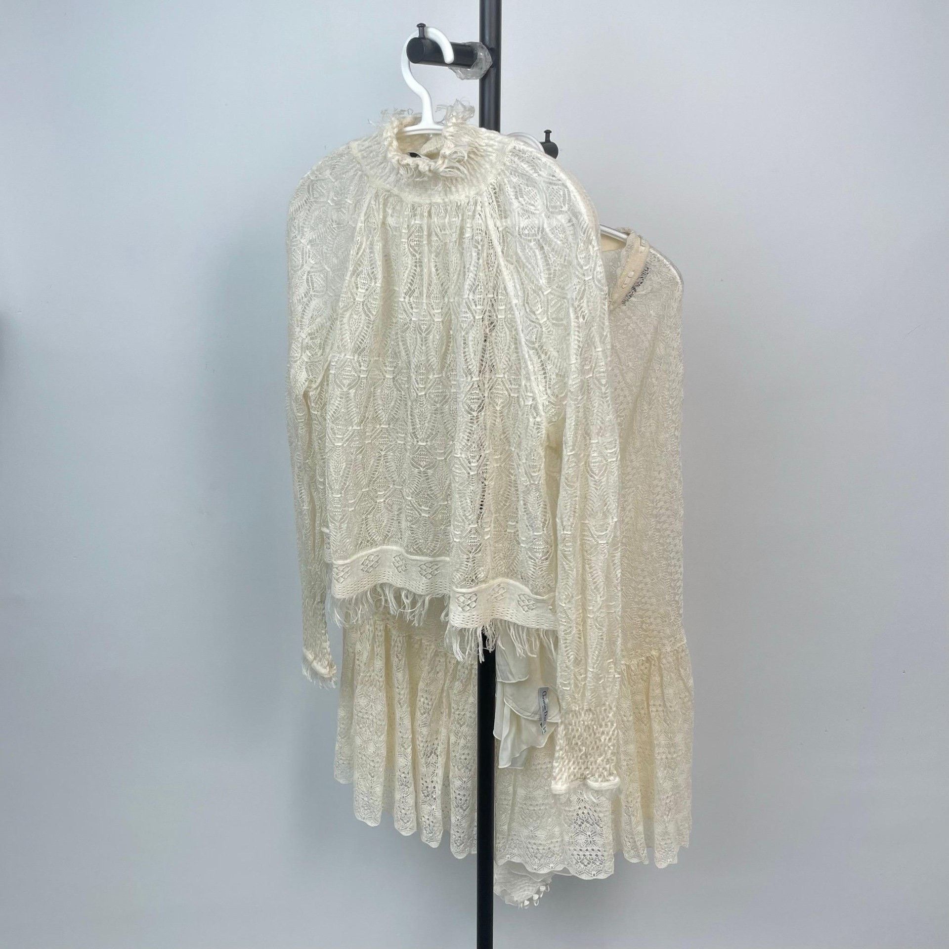 Dior Dior Linen Embroidered White Hoodie 40 Men Size US M / EU 48-50 / 2 - 2 Thumbnail