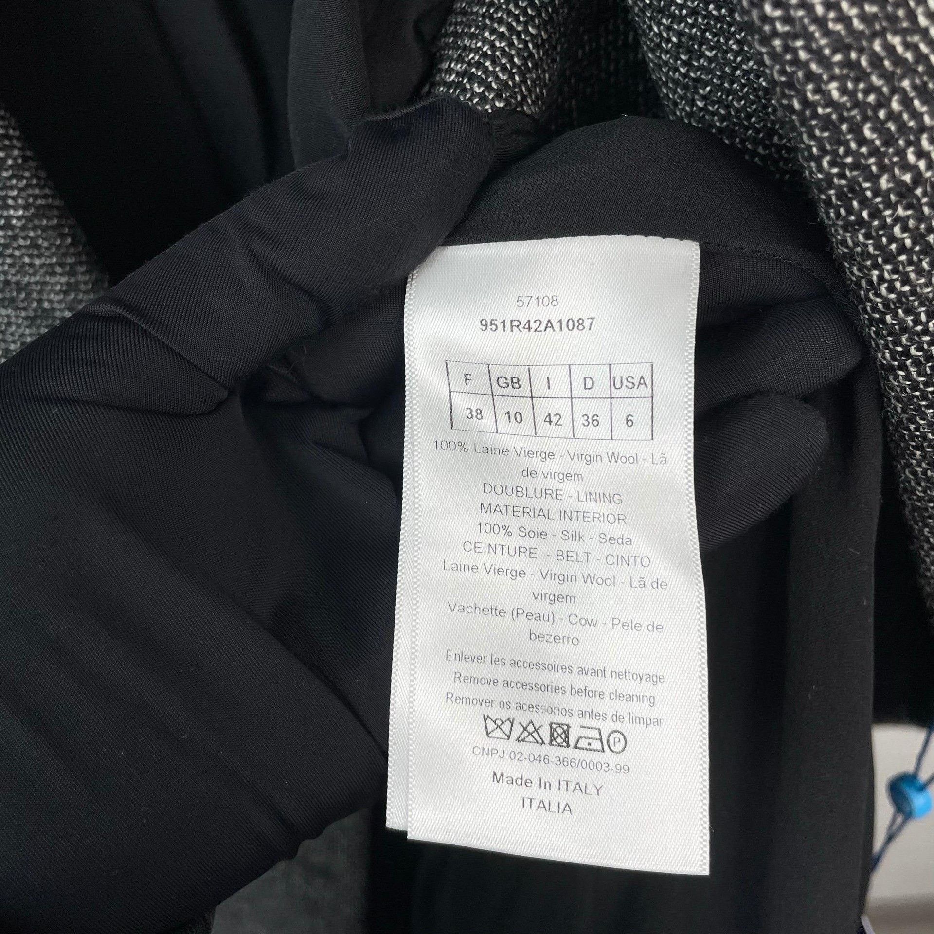 Dior Dior Gray Dress 38 Women Size S / US 4 / IT 40 - 7 Thumbnail