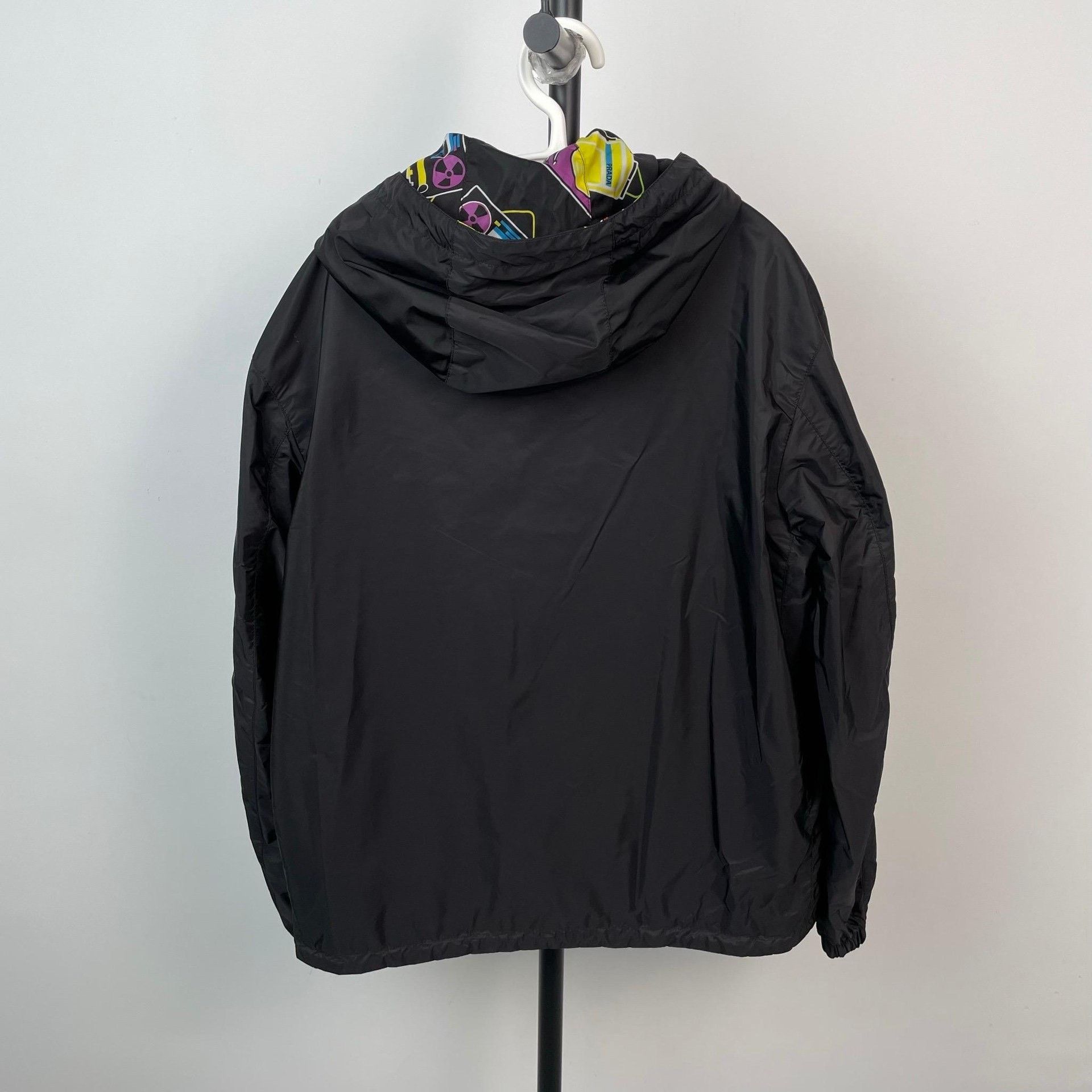 Prada Prada Nylon Black Leather Jacket S Women Size S / US 4 / IT 40 - 4 Thumbnail