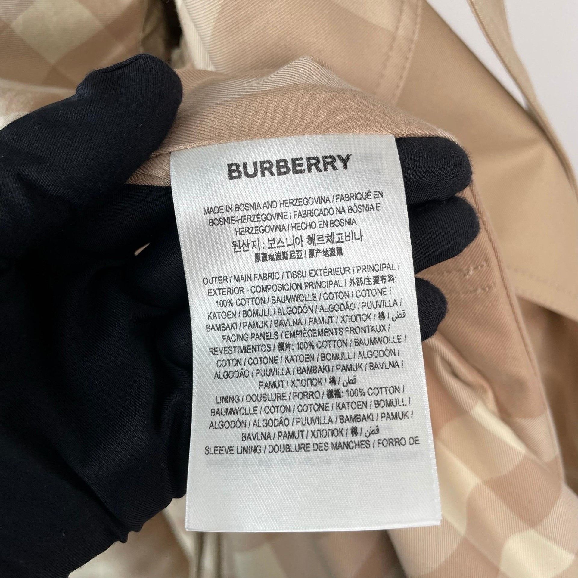Burberry Burberry Plaid Long Beige Coat 36 Women Size S / US 4 / IT 40 - 7 Thumbnail