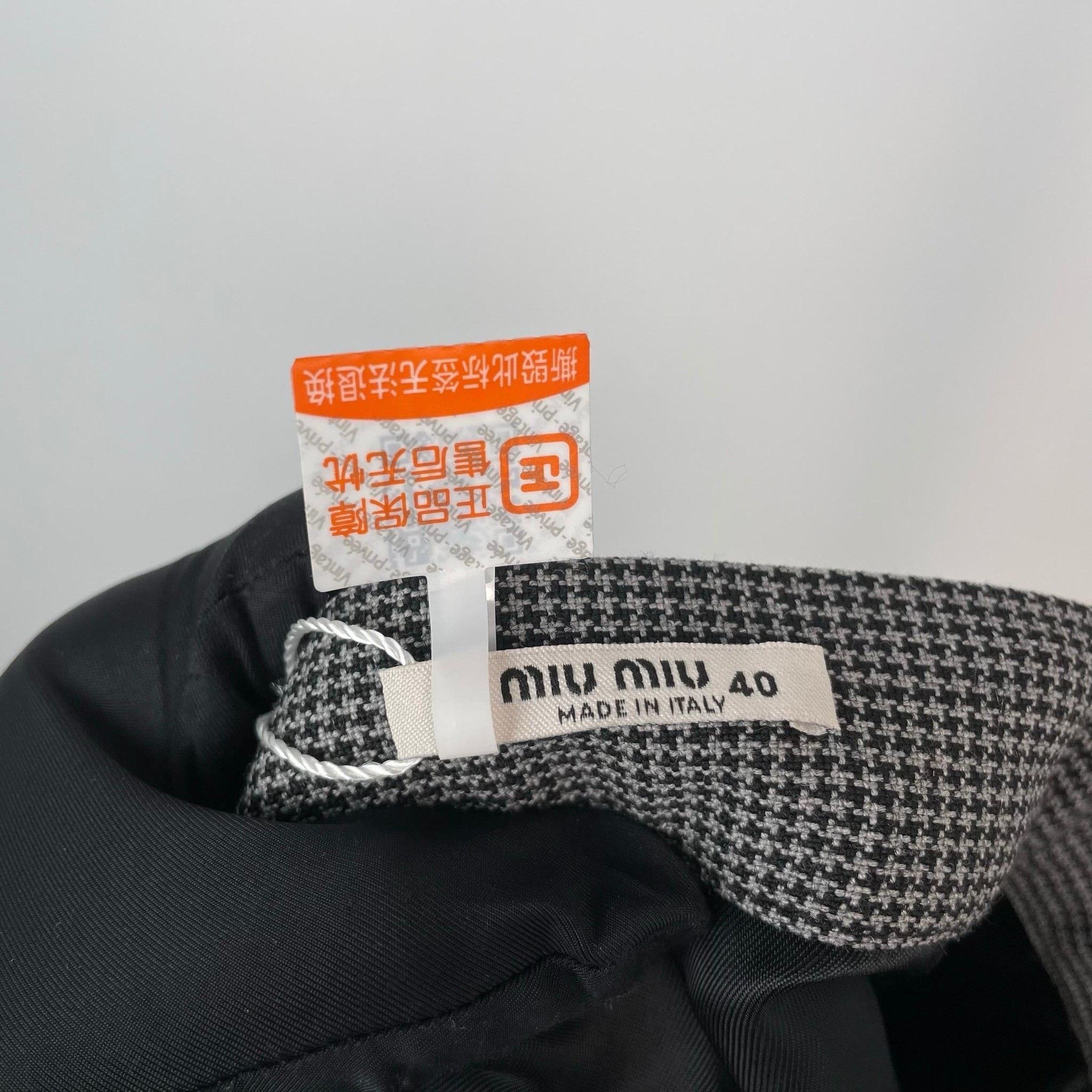 Miu Miu Miu Miu Gray Skirt 40 Women Size 40" / US 18 - 7 Thumbnail
