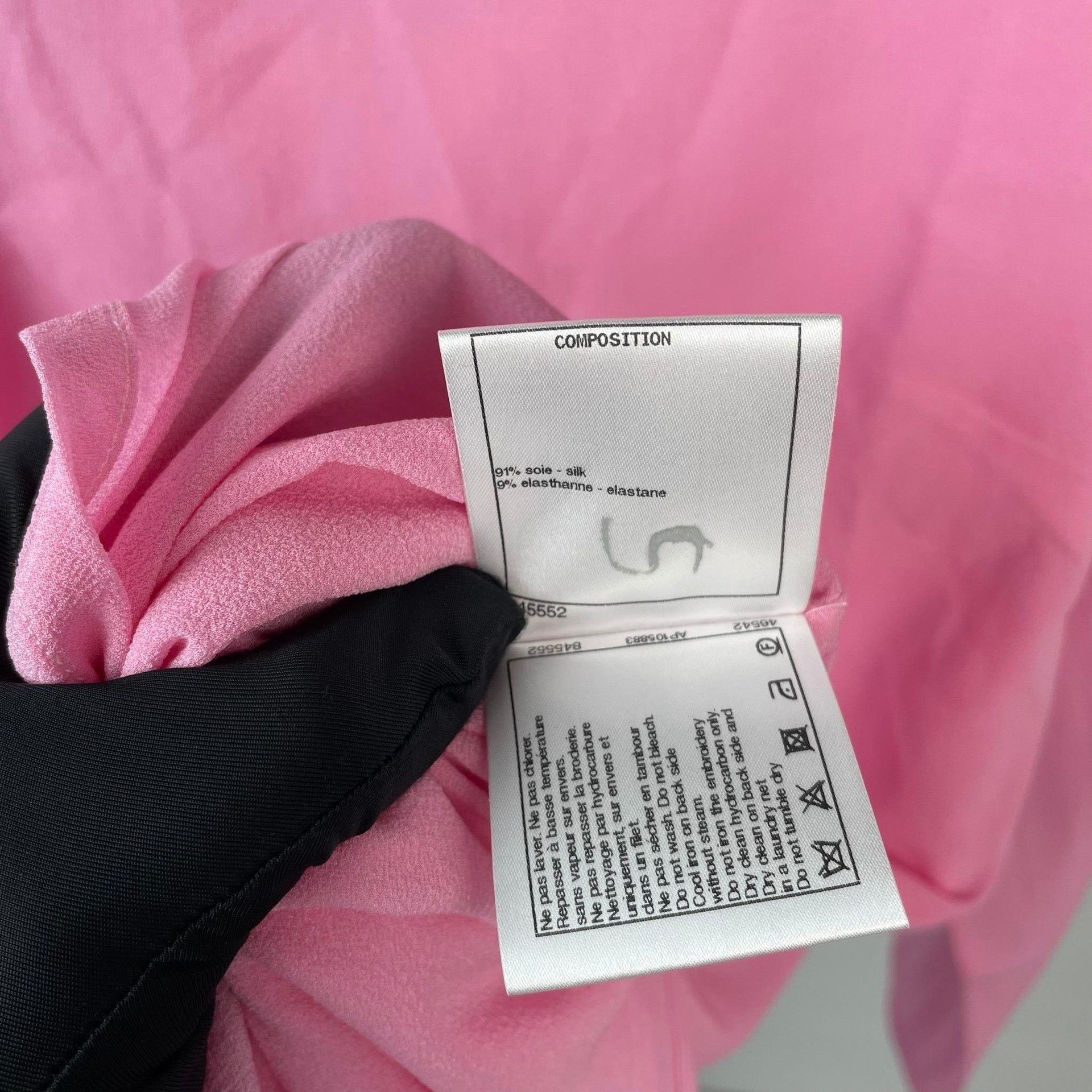 Chanel Chanel Silk Pink T-Shirt 34 Women Size XS / US 0-2 / IT 36-38 - 8 Thumbnail