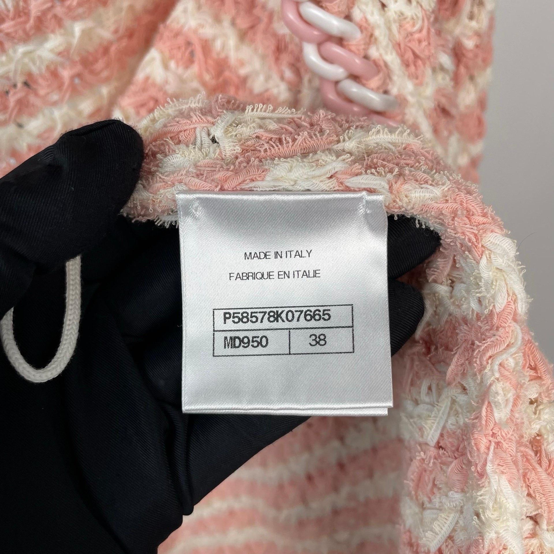 Chanel Chanel Knit Striped Pink Sweater 38 Women Size S / US 4 / IT 40 - 5 Thumbnail