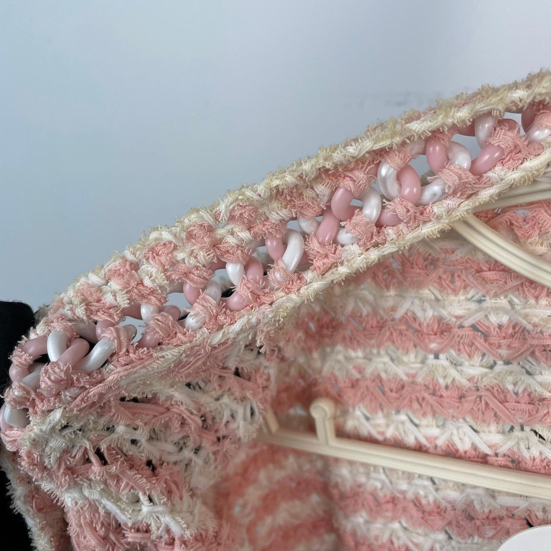 Chanel Chanel Knit Striped Pink Sweater 38 Women Size S / US 4 / IT 40 - 9 Thumbnail