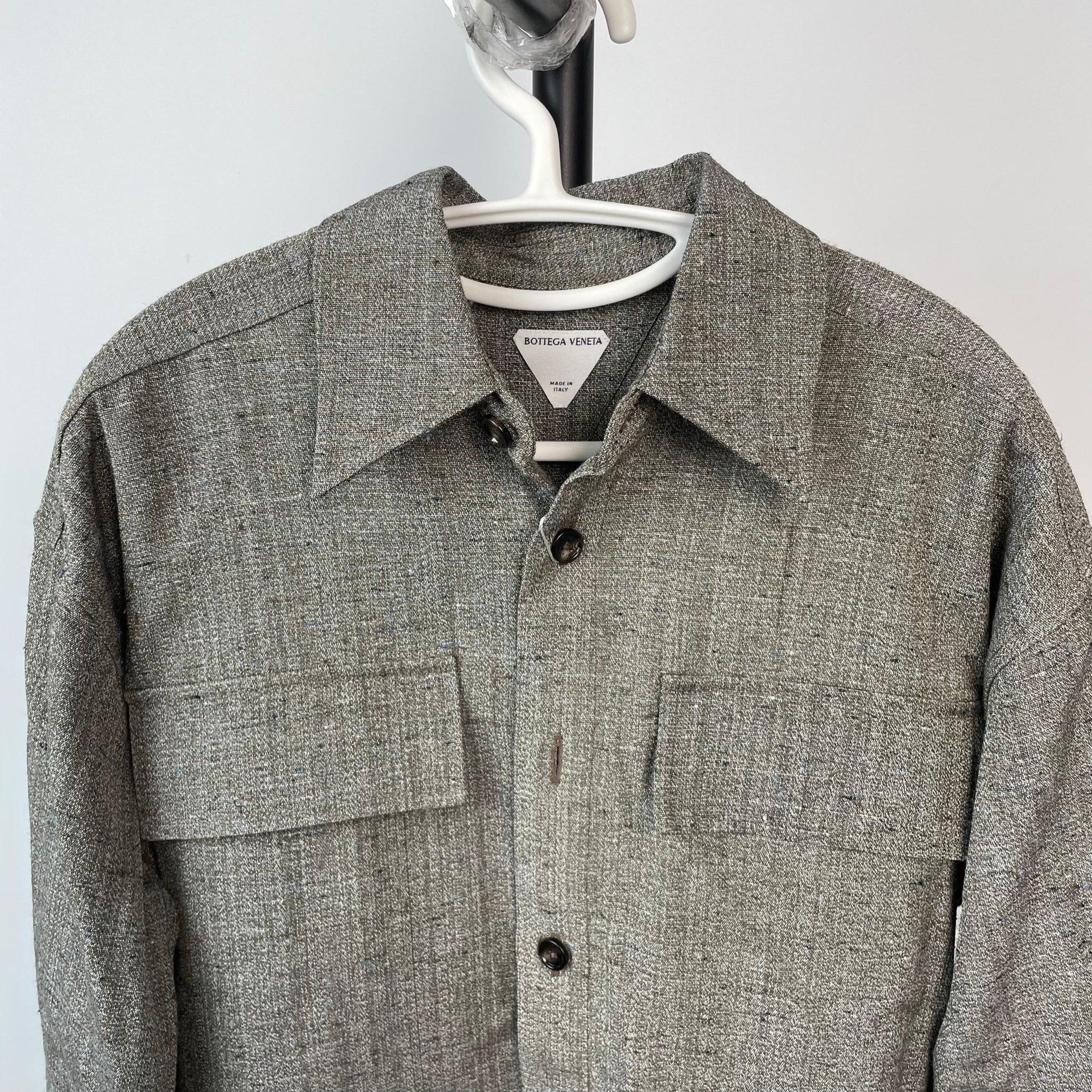 Bottega Veneta Bottega Veneta Gray Button Up 36 Women Size S / US 4 / IT 40 - 3 Thumbnail