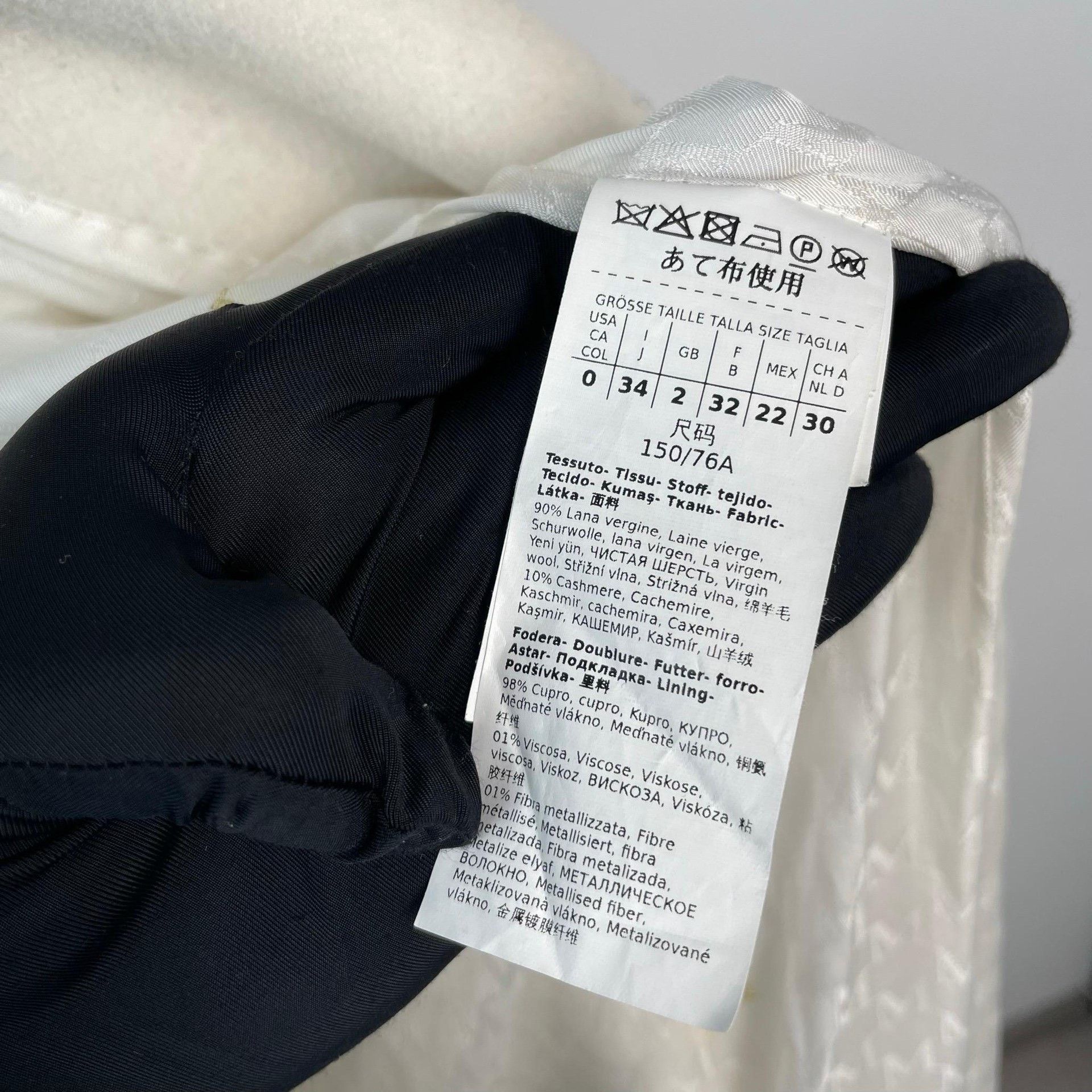 Max Mara Max Mara Long White Coat 34 Women Size XS / US 0-2 / IT 36-38 - 6 Thumbnail
