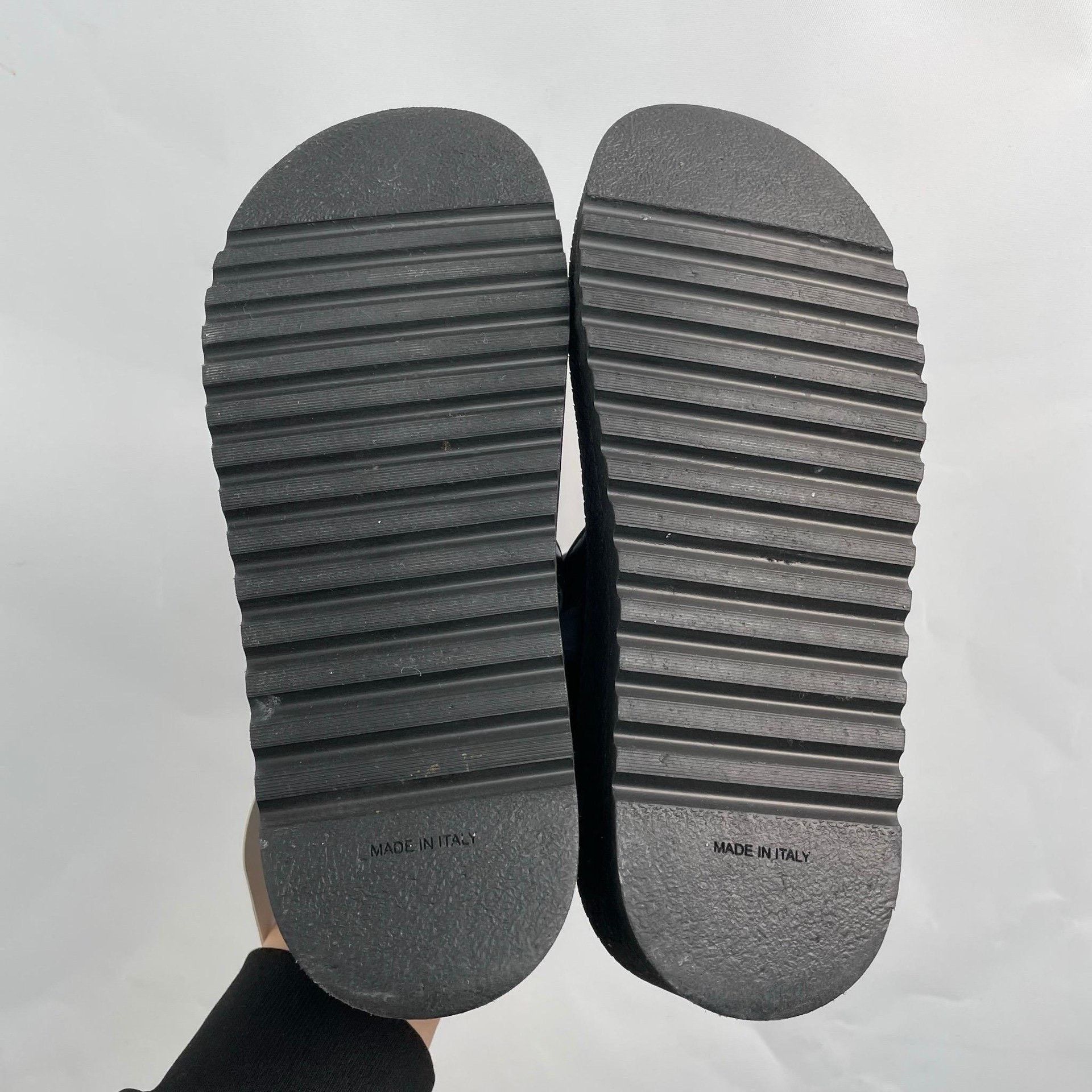 Chanel Chanel Plaid Black Sandals 38 Women Size US 7.5 / IT 37.5 - 4 Thumbnail
