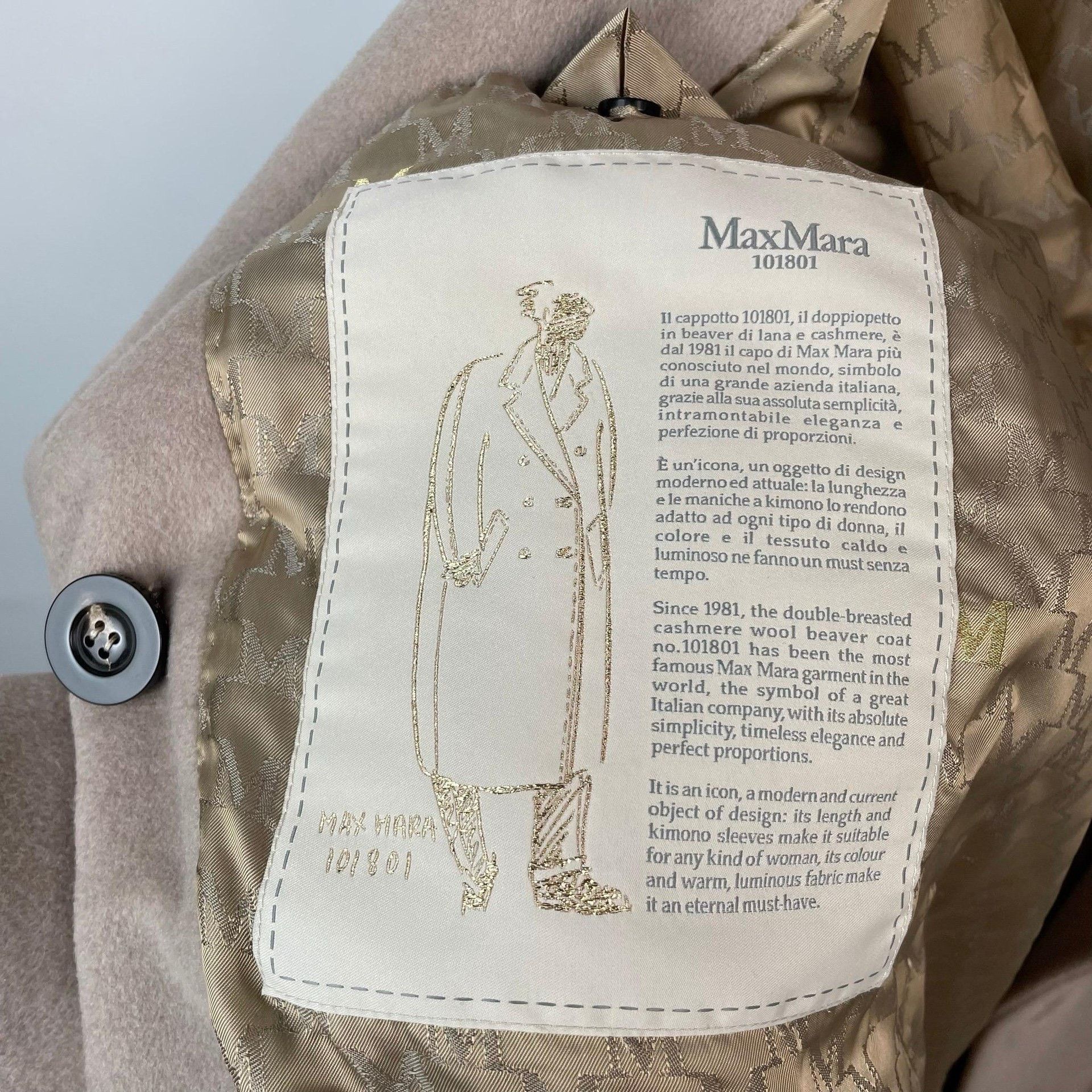 Max Mara Max Mara Beige Coat 38 Women Size S / US 4 / IT 40 - 7 Thumbnail