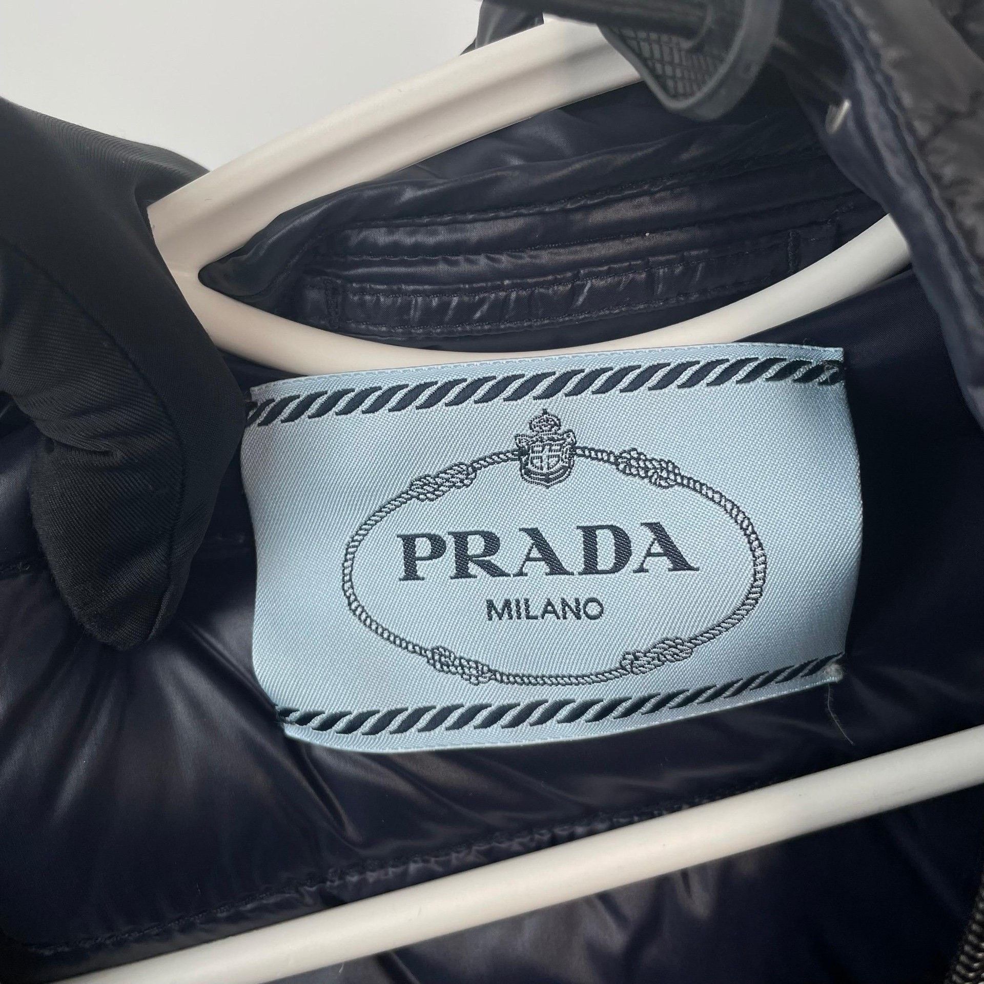 Prada Prada Down Cropped Blue Heavy Coat M Men Size US M / EU 48-50 / 2 - 6 Thumbnail