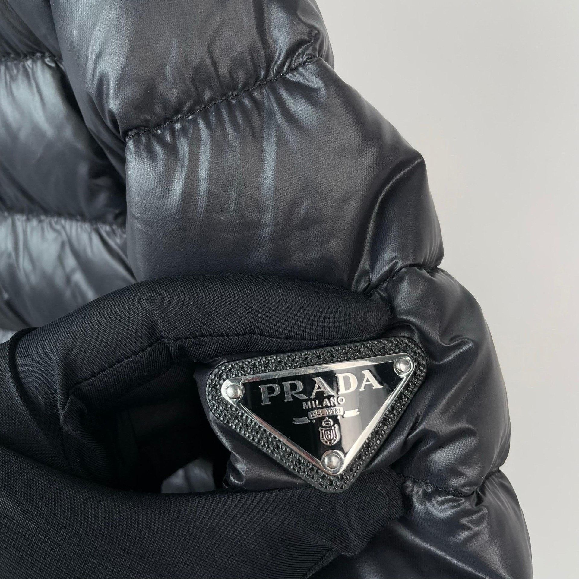 Prada Prada Down Cropped Blue Heavy Coat M Men Size US M / EU 48-50 / 2 - 2 Thumbnail