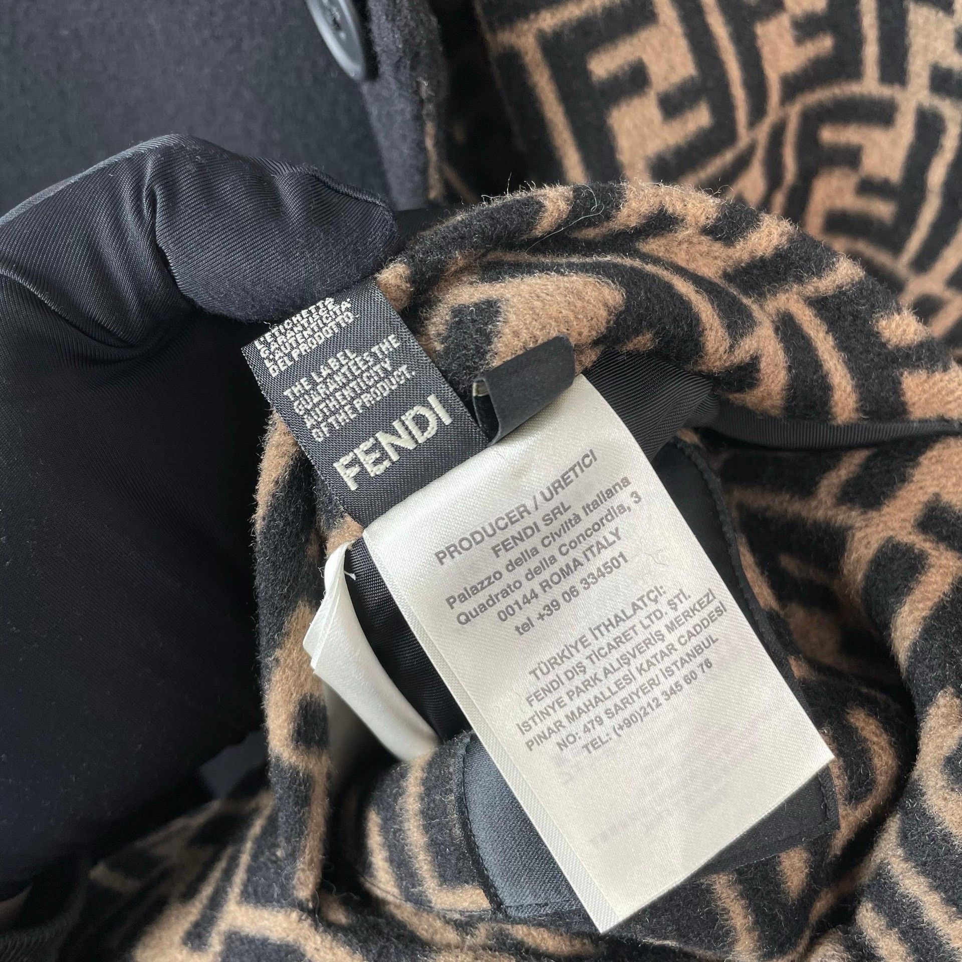 Fendi Fendi Black Heavy Coat 48 Men Size US XL / EU 56 / 4 - 9 Thumbnail