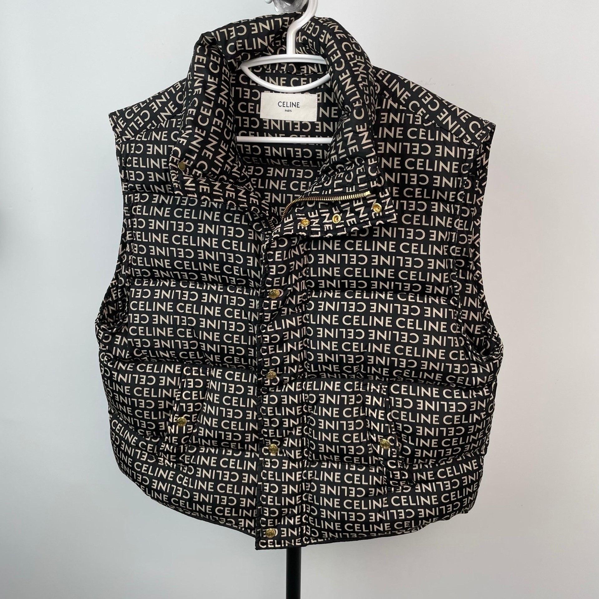 Celine Celine Retro Down Black Vest 38 Women Size S / US 4 / IT 40 - 2 Thumbnail