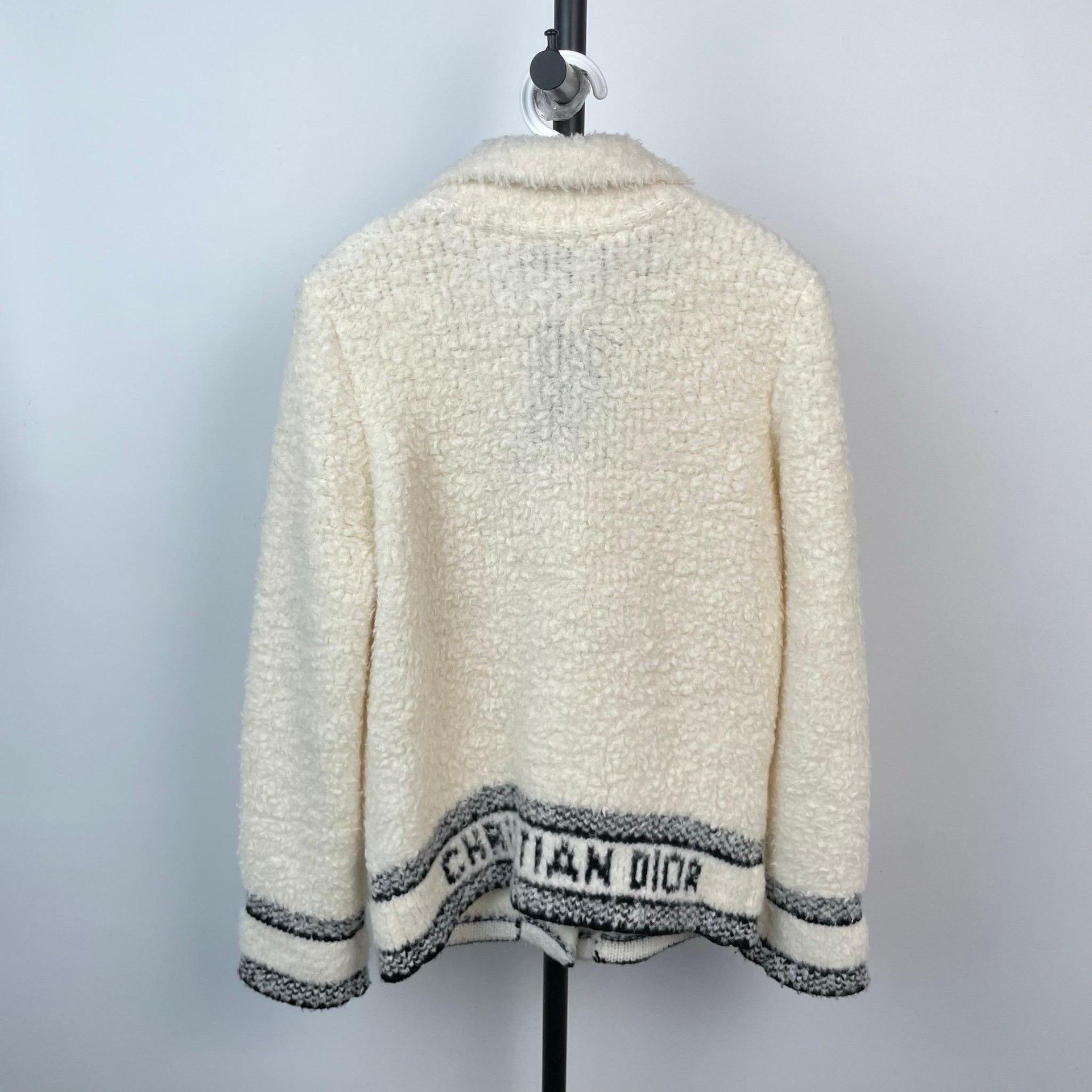 Dior Dior Knit Wool White Jacket XS Women Size XS / US 0-2 / IT 36-38 - 2 Thumbnail