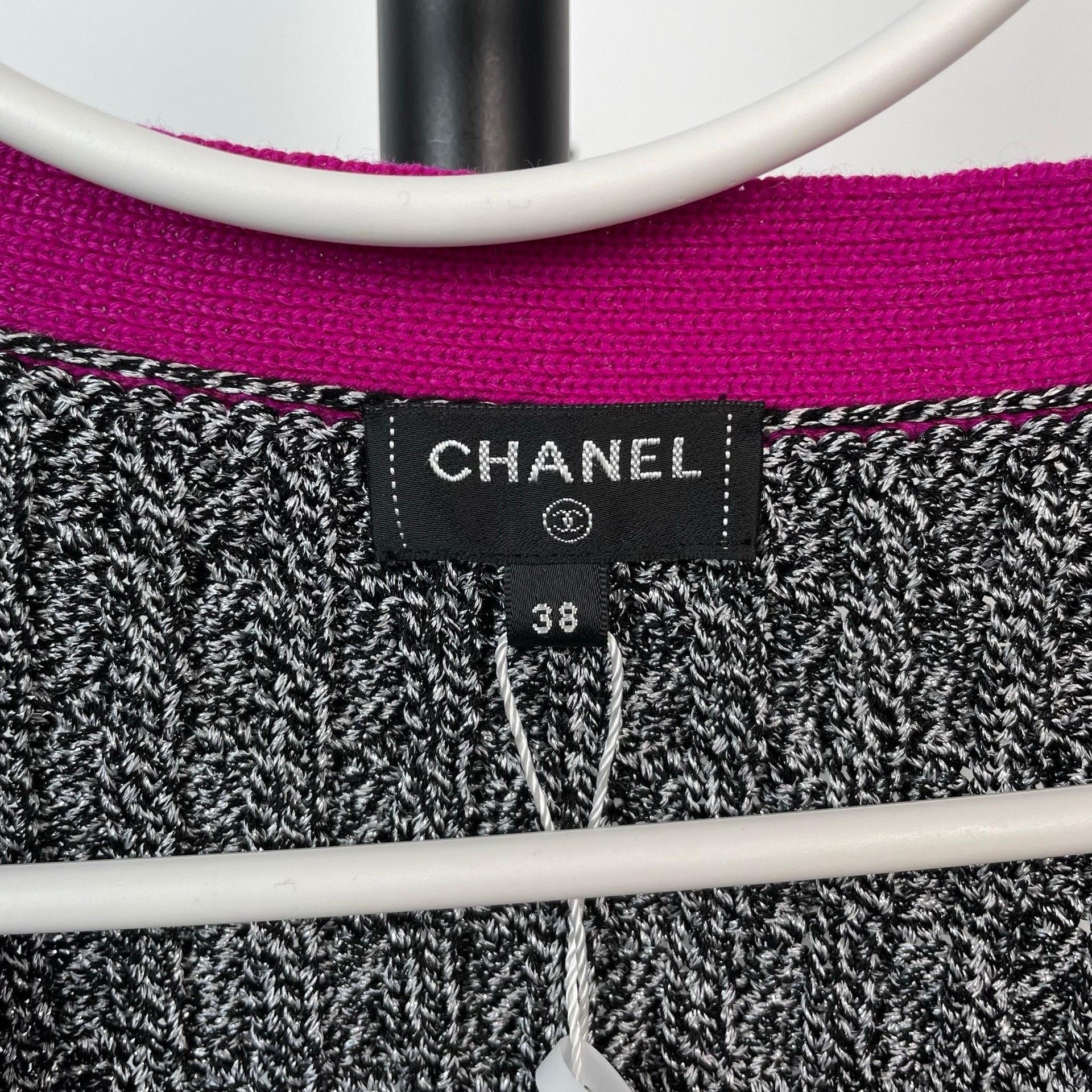 Chanel Chanel Knit Silver Sweater 38 Women Size S / US 4 / IT 40 - 5 Thumbnail