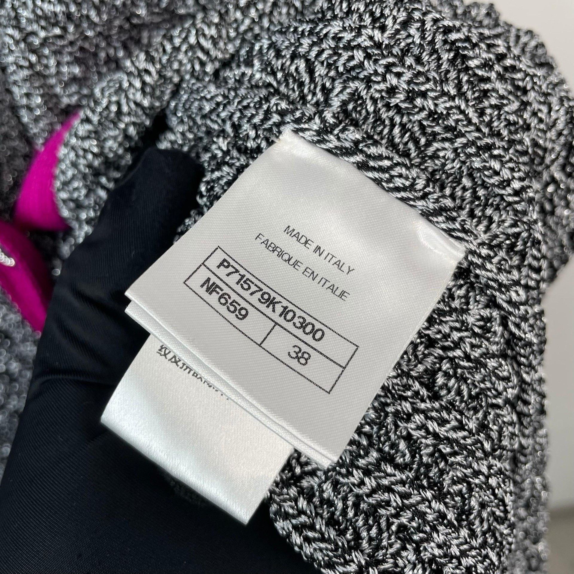 Chanel Chanel Knit Silver Sweater 38 Women Size S / US 4 / IT 40 - 6 Thumbnail
