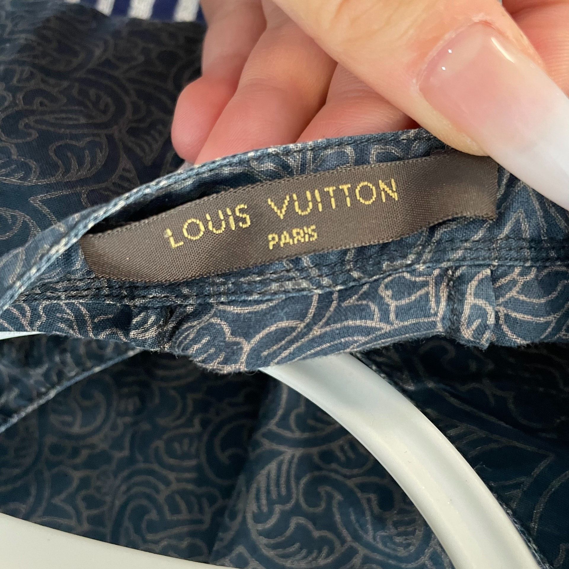 Louis Vuitton Louis Vuitton Blue Shirt M Men Size US M / EU 48-50 / 2 - 3 Thumbnail
