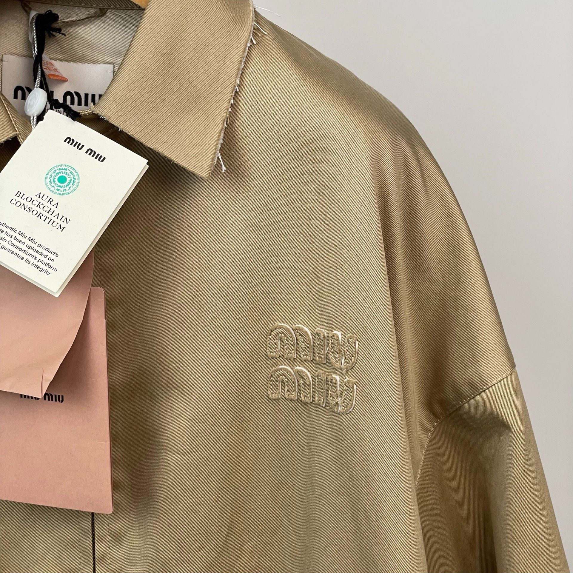 Miu Miu Miu Miu Beige Jacket 22 Women Size XS / US 0-2 / IT 36-38 - 3 Thumbnail