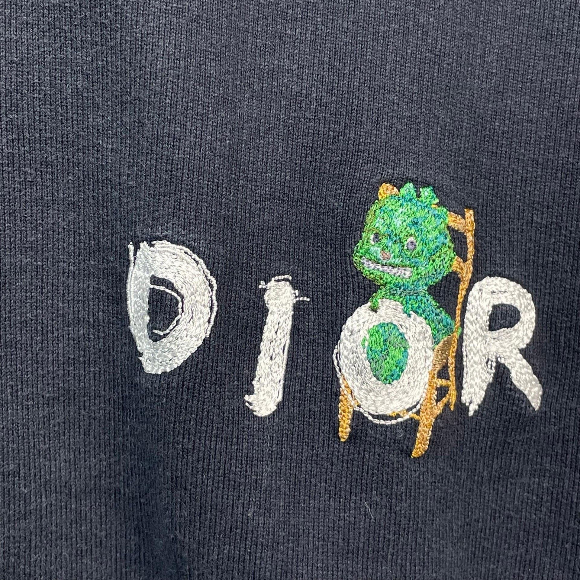 Dior Dior Retro Embroidered Blue Hoodie XL Women Size XL / US 12-14 / IT 48-50 - 3 Thumbnail