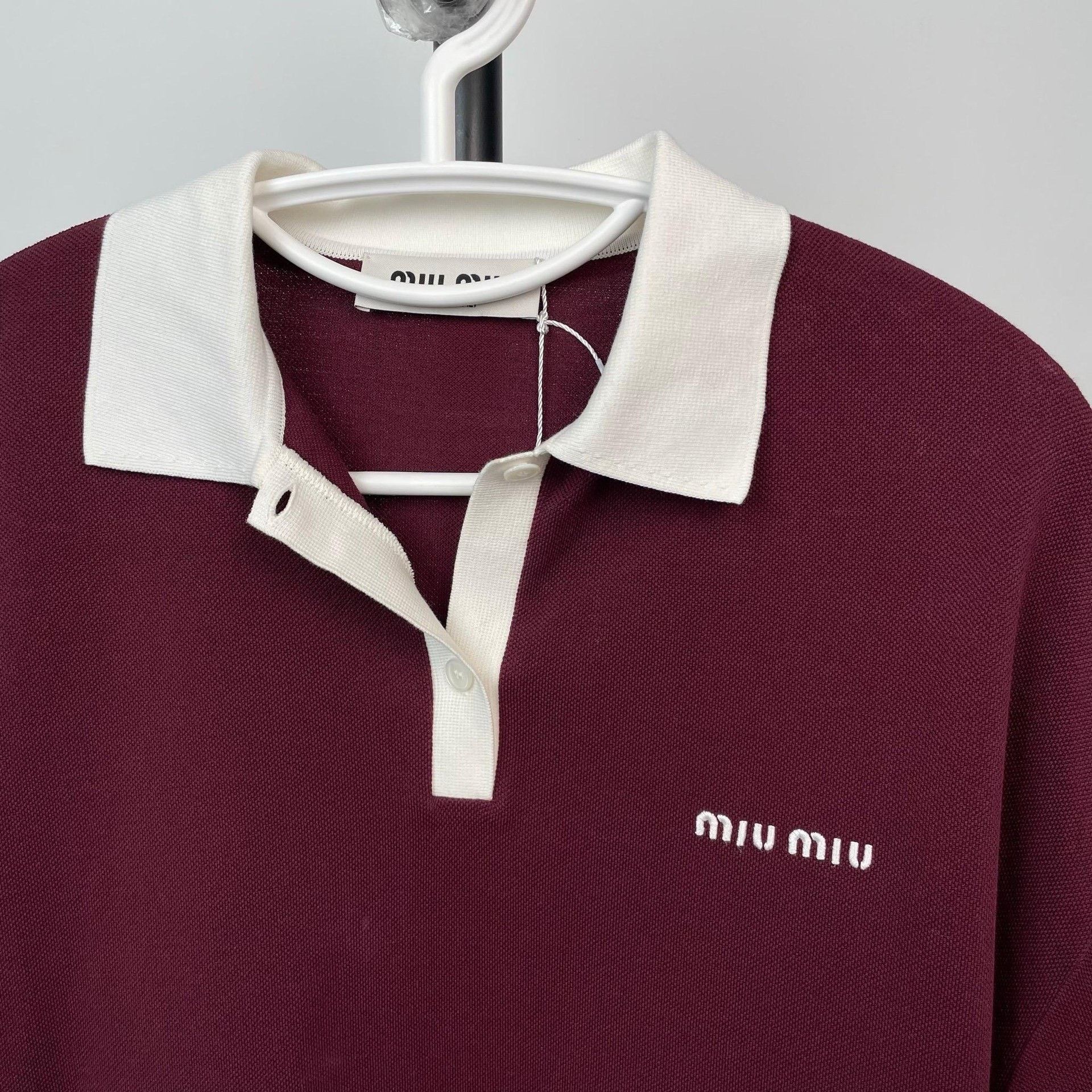 Miu Miu Miu Miu Embroidered Red Button Up XS Women Size XS / US 0-2 / IT 36-38 - 3 Thumbnail