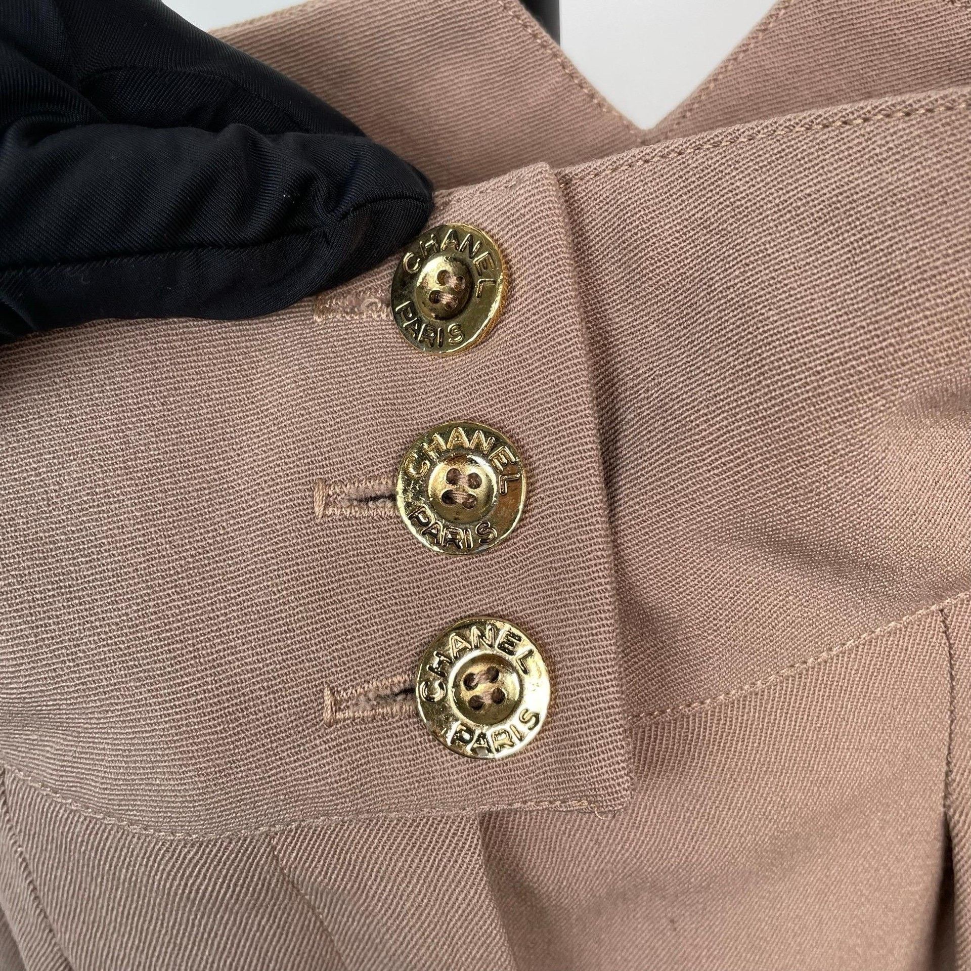 Chanel Chanel Wool Beige Pants 36 Women Size 36" / US 14 / IT 50 - 3 Thumbnail
