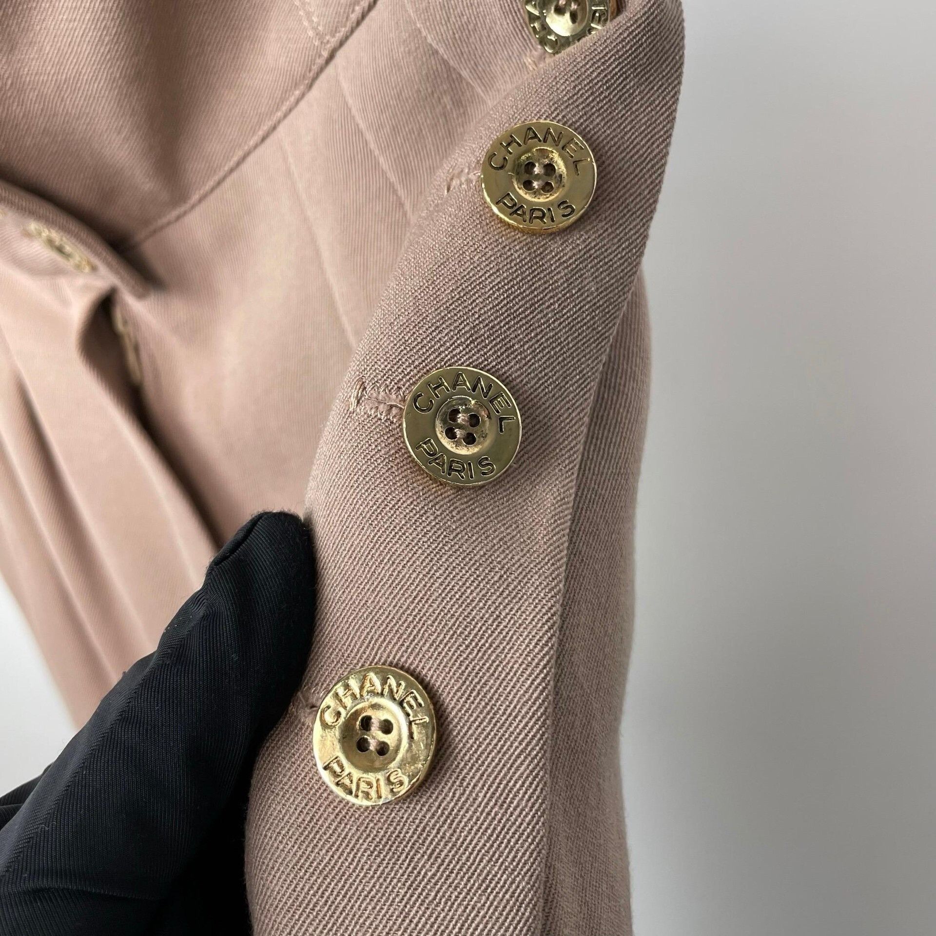 Chanel Chanel Wool Beige Pants 36 Women Size 36" / US 14 / IT 50 - 4 Thumbnail