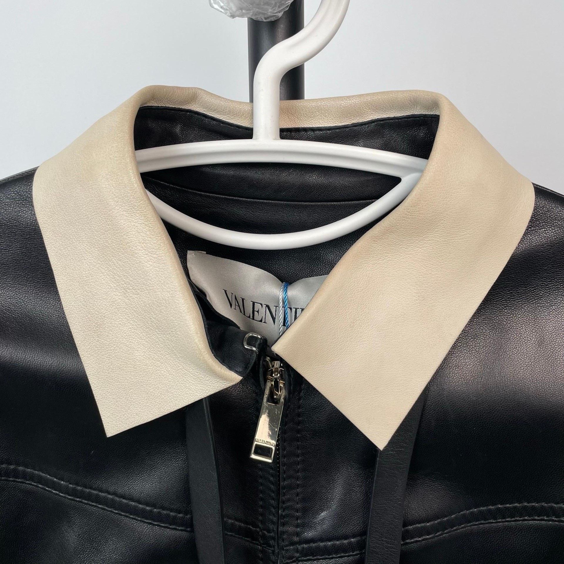 Valentino Valentino White Leather Jacket M Men Size US M / EU 48-50 / 2 - 3 Thumbnail