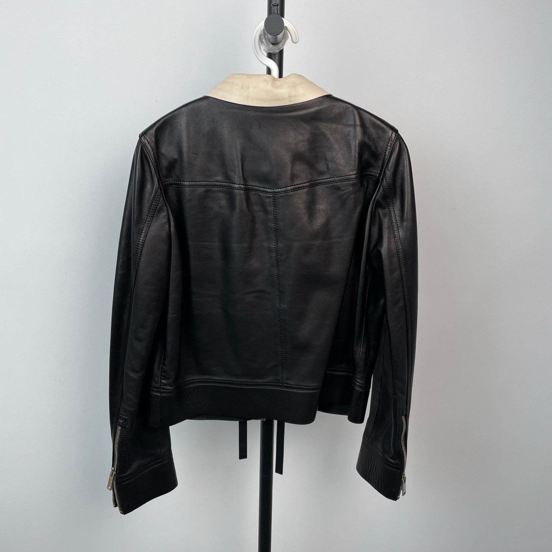 Valentino Valentino White Leather Jacket M Men Size US M / EU 48-50 / 2 - 2 Thumbnail